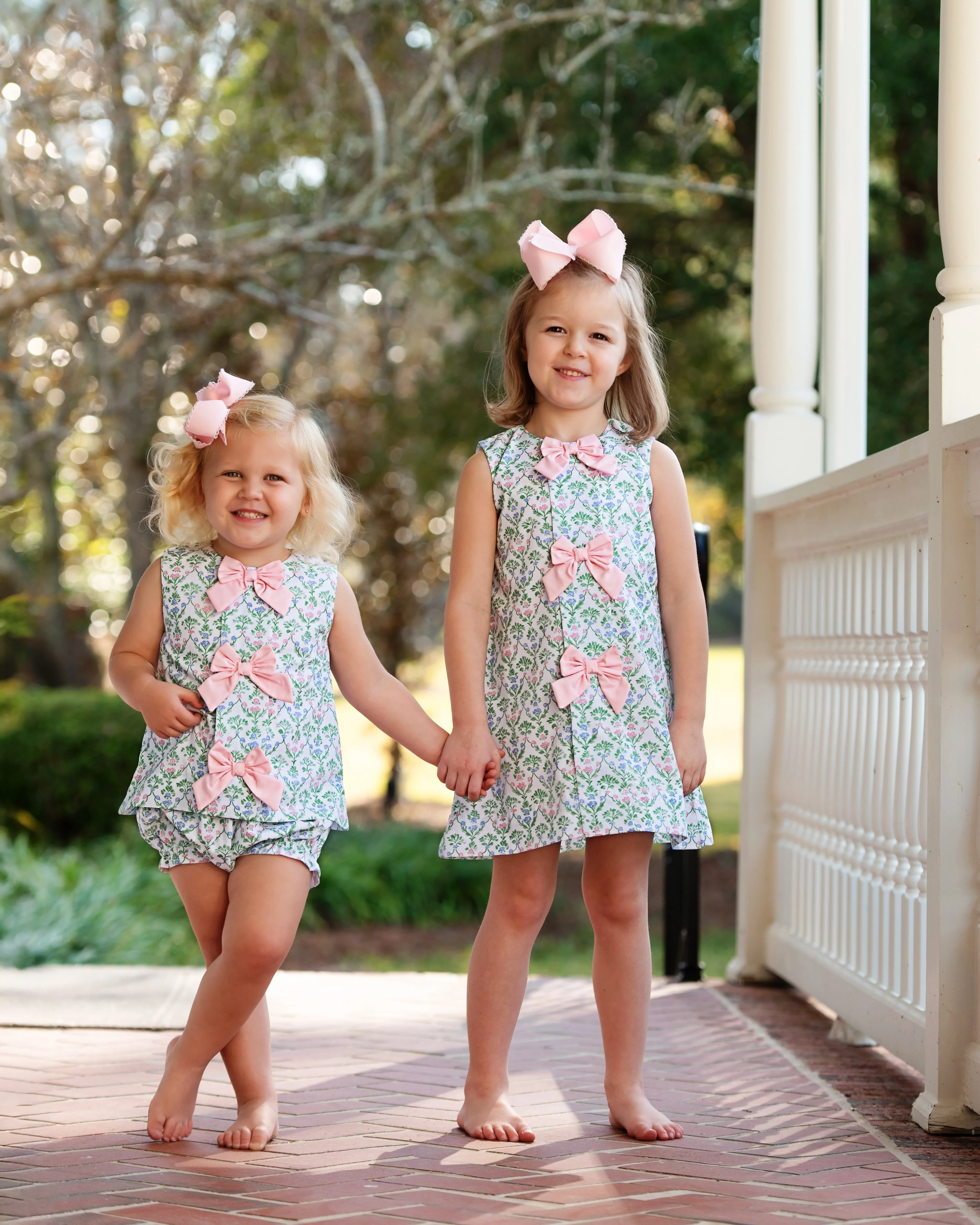 A-Line Floral Bow Dress - Image 2