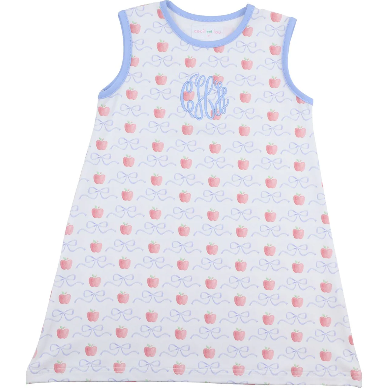 Apple And Bow Knit Play Dress
