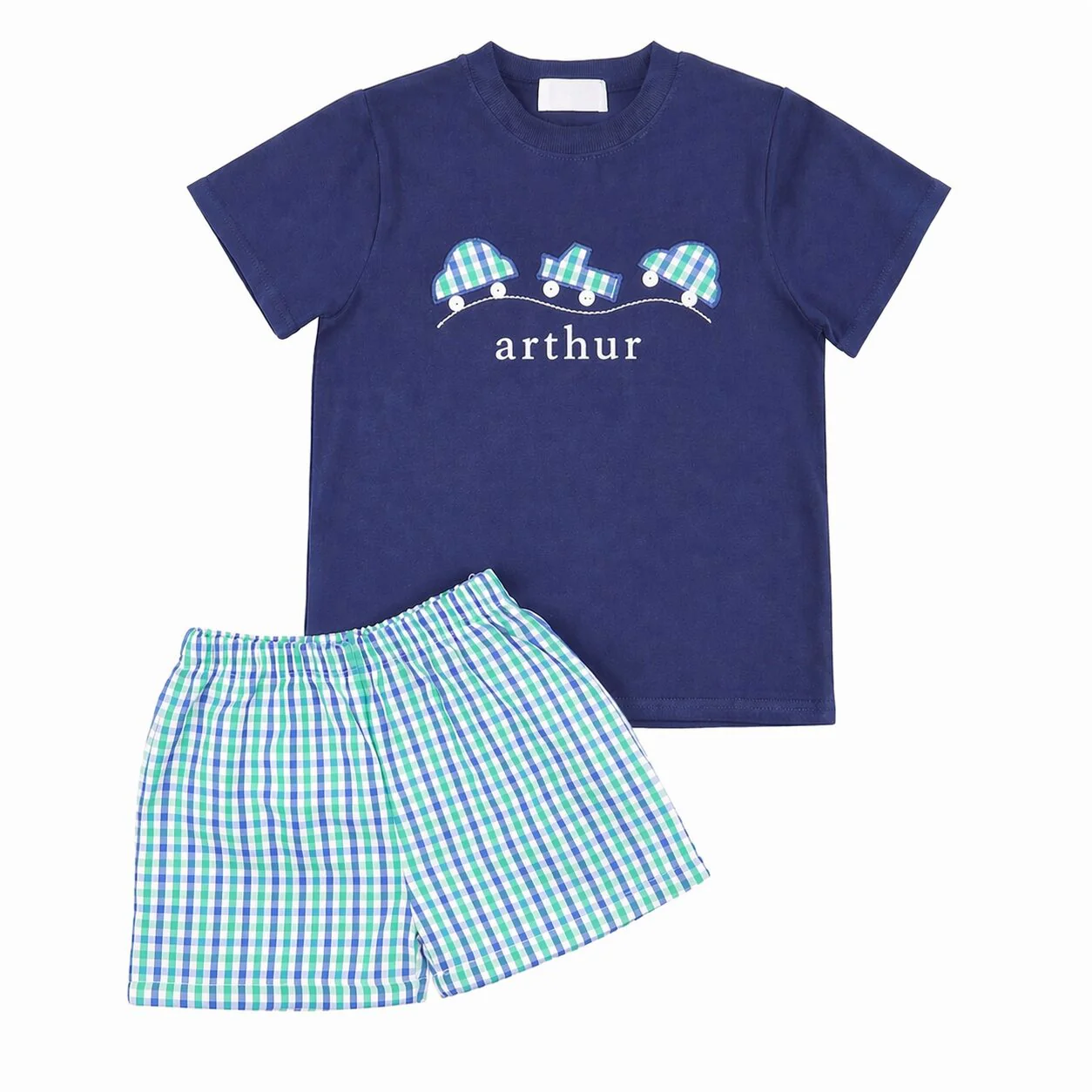 Applique Cars Short Set