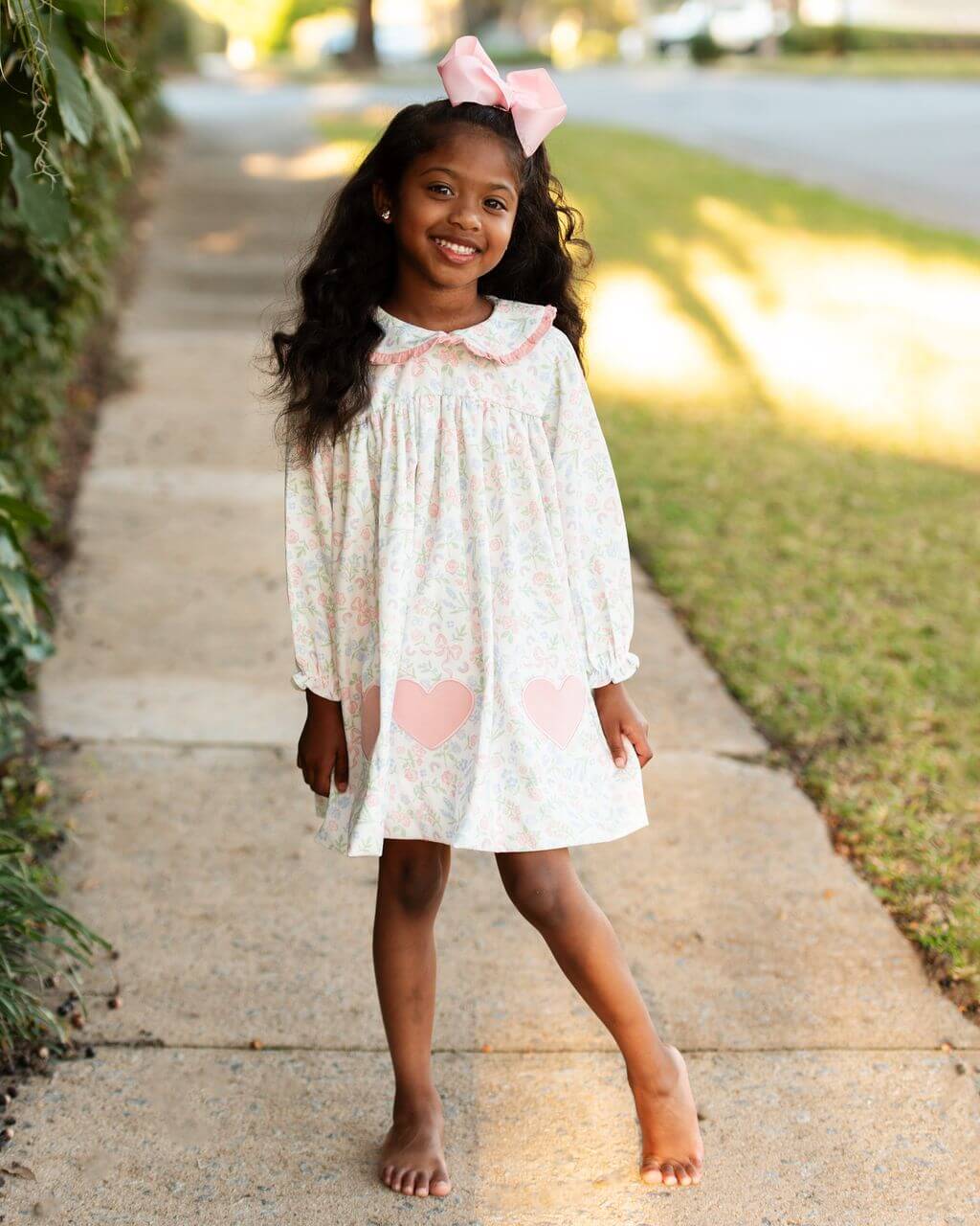 Applique Heart Knit Dress - Image 2