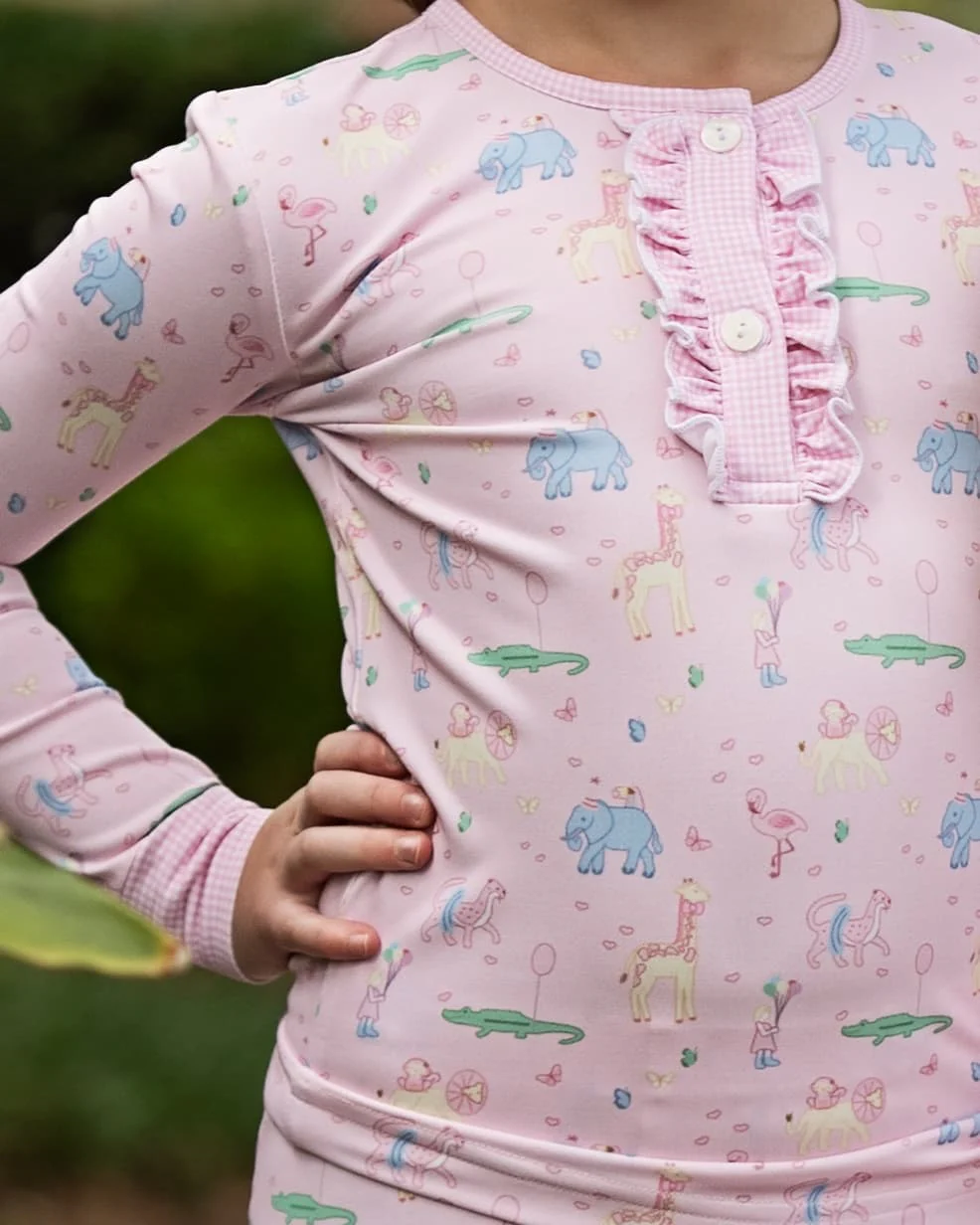 Birthday Party Animals Knit Pajamas - Image 2