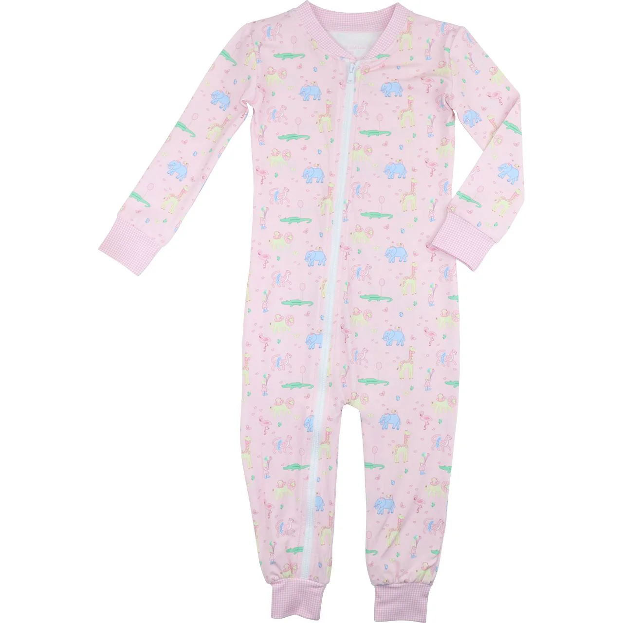 Birthday Party Animals Knit Zipper Pajamas - Image 4