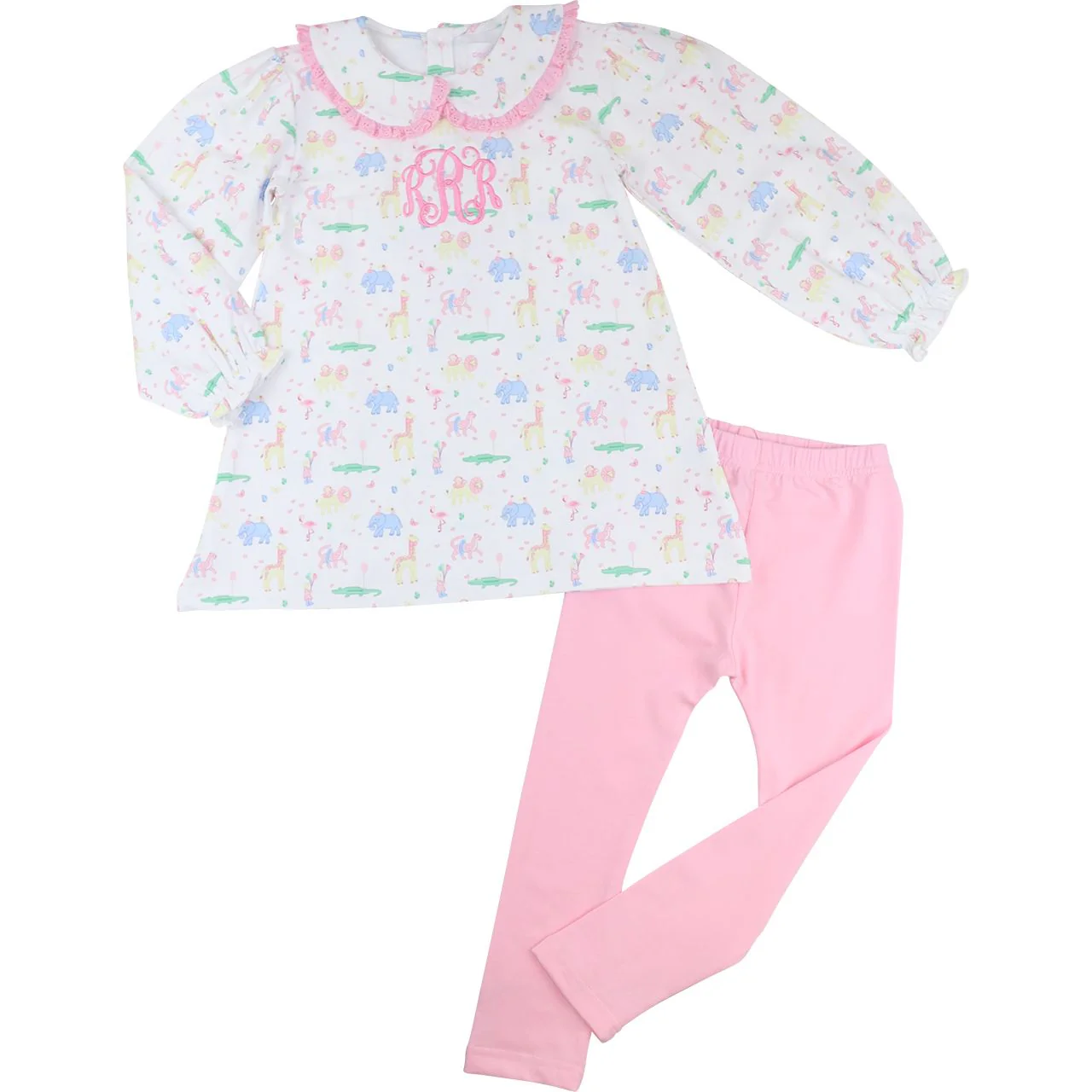 Birthday Party Animals Knit Legging Set