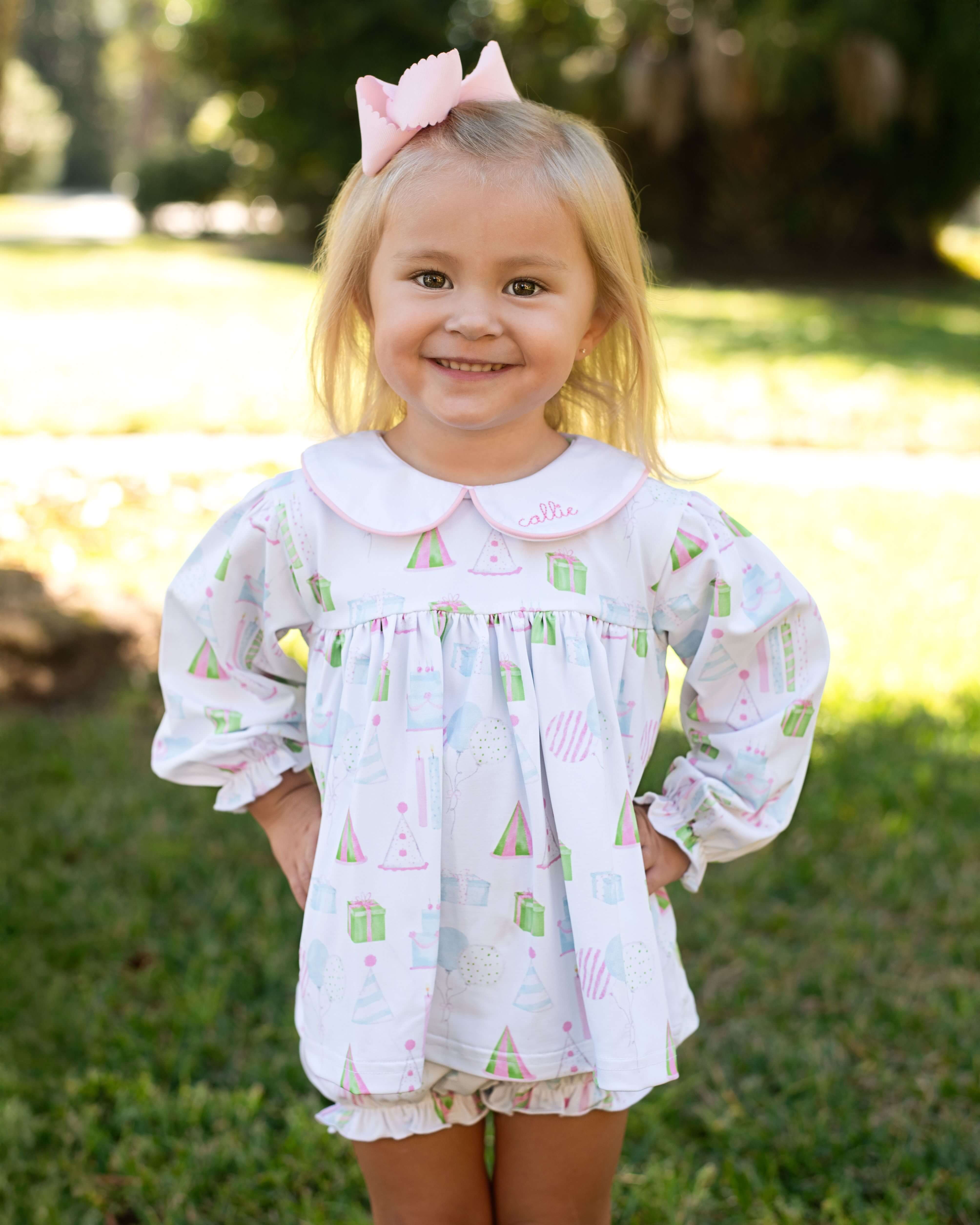 Birthday Print Knit Diaper Set - Image 2