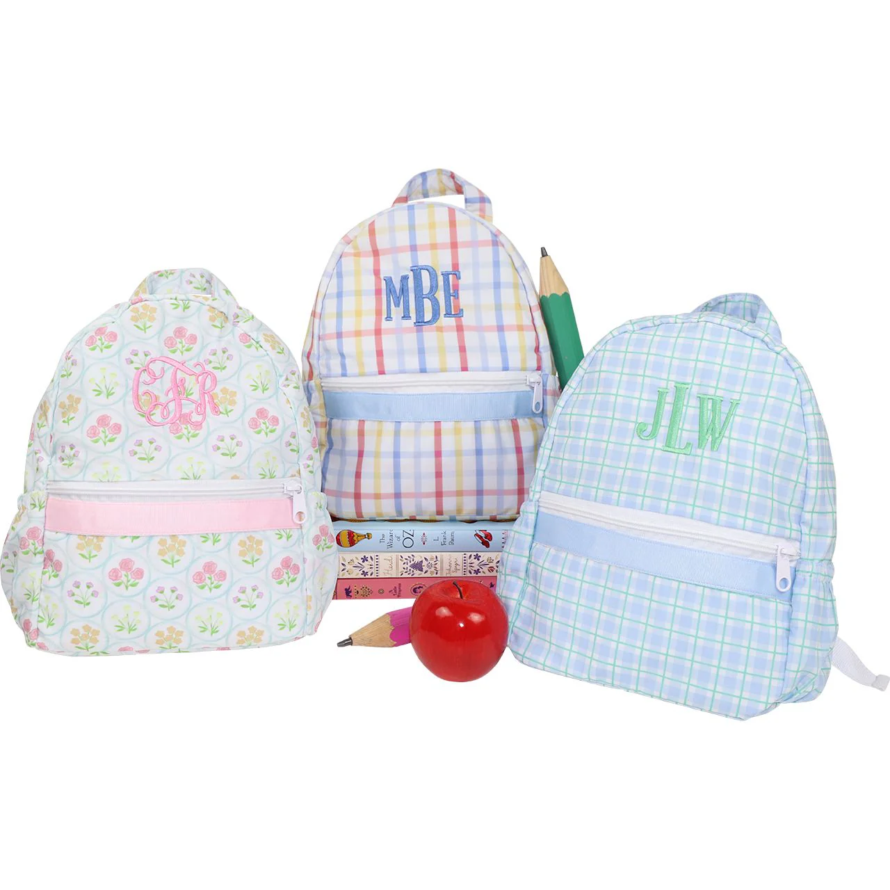 Blue And Green Plaid Backpack - Image 3