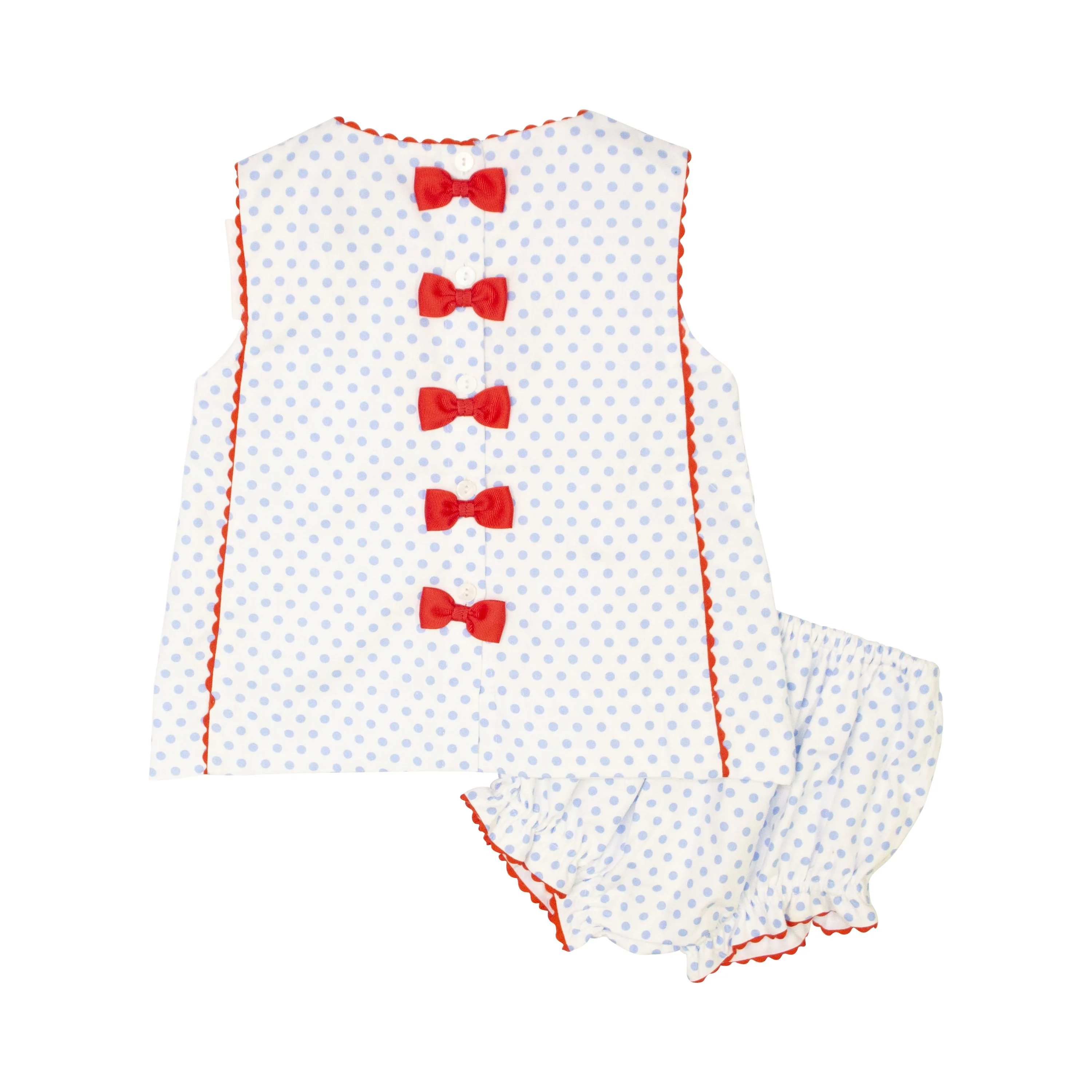 Blue And Red Dot Diaper Set - Image 4