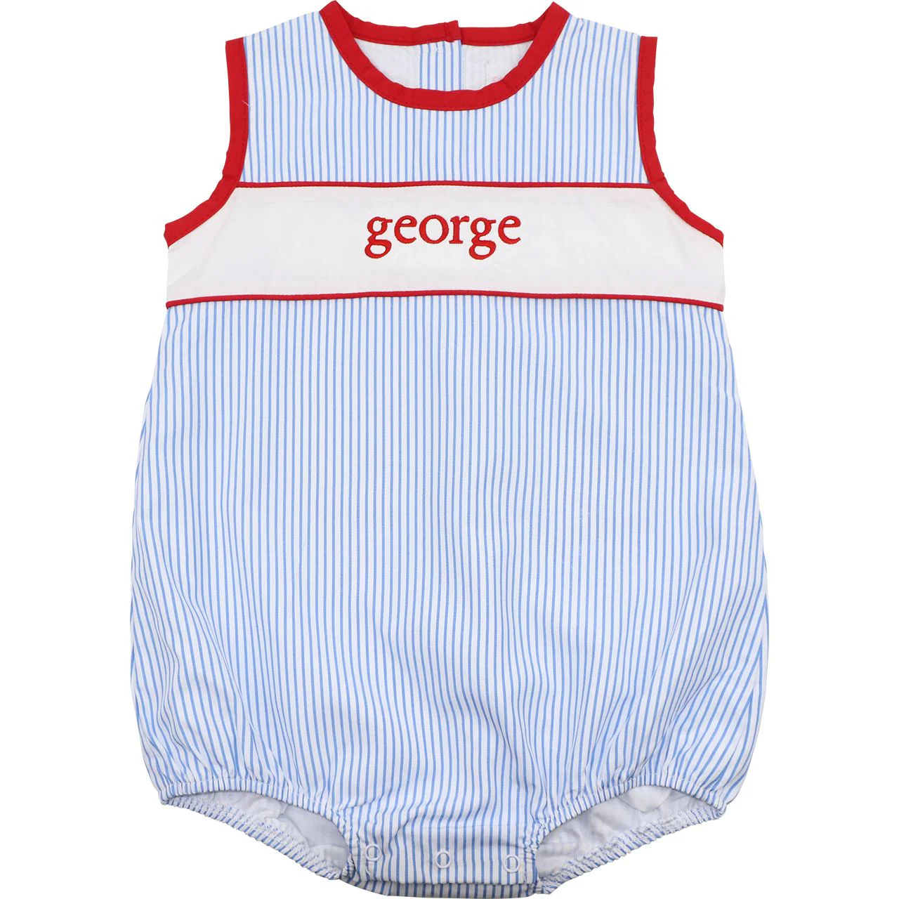 Blue And Red Striped Insert Bubble