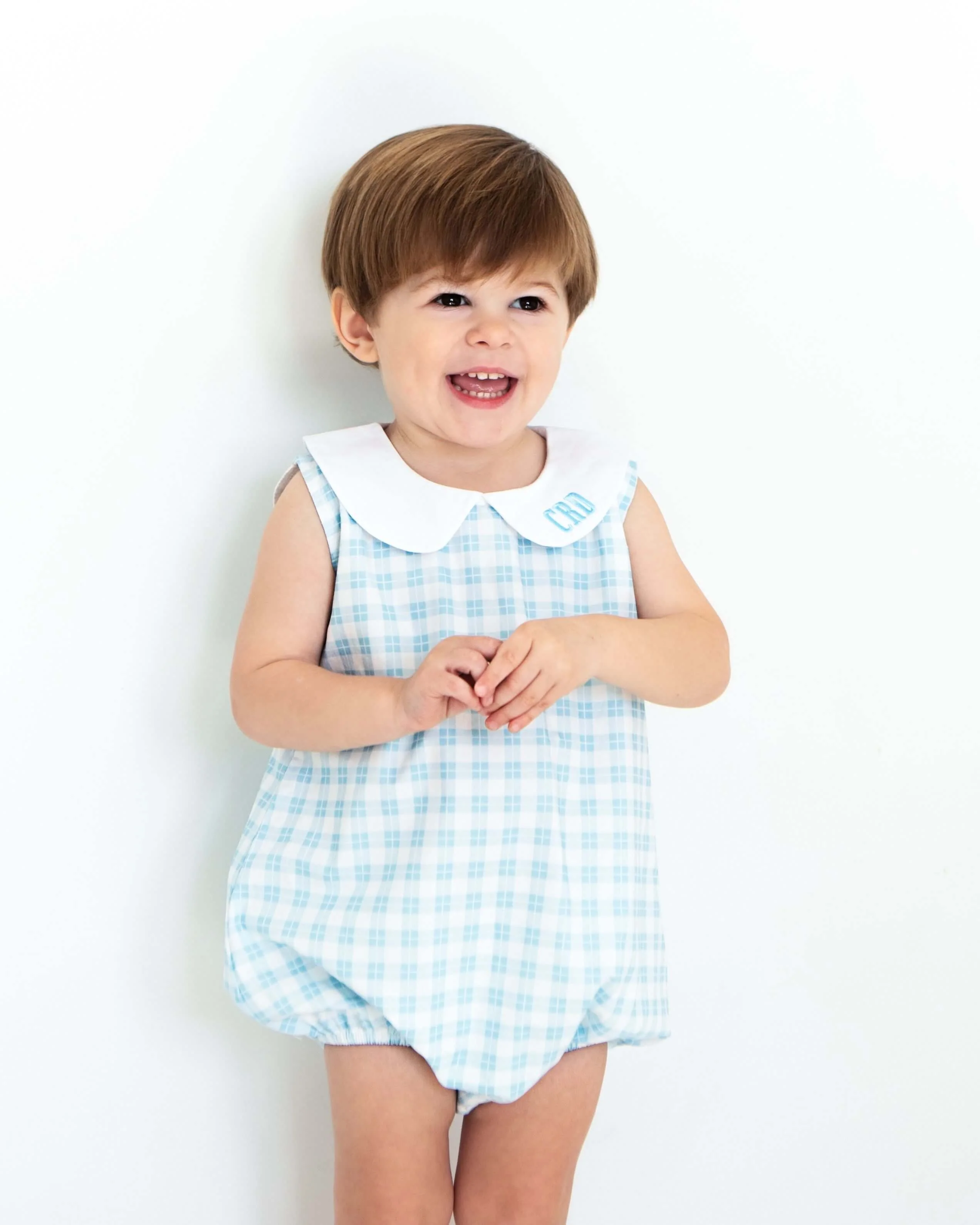 Blue And White Plaid Bubble - Image 2