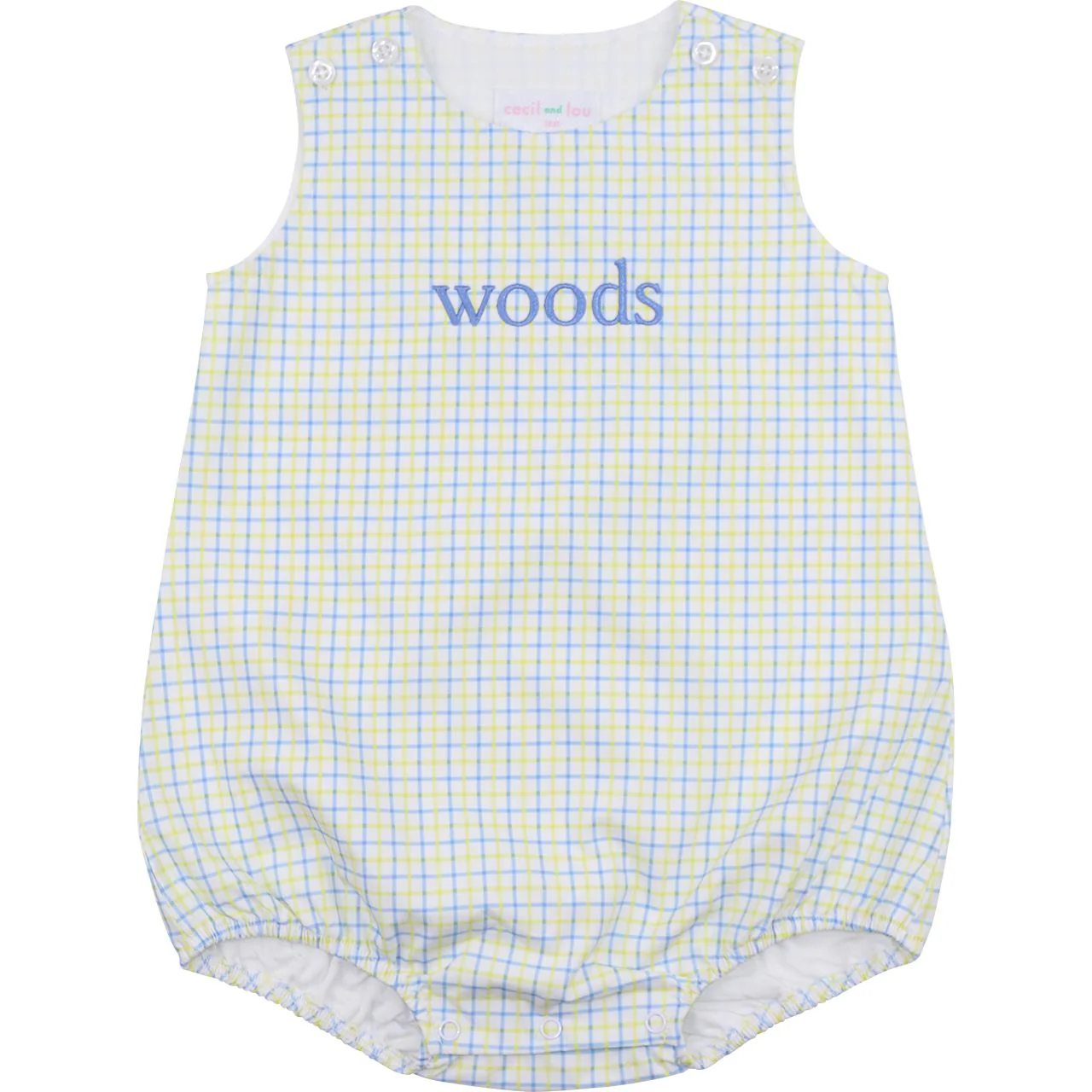 Blue And Yellow Windowpane Bubble