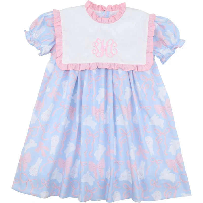 Blue Bunny And Bow Dress