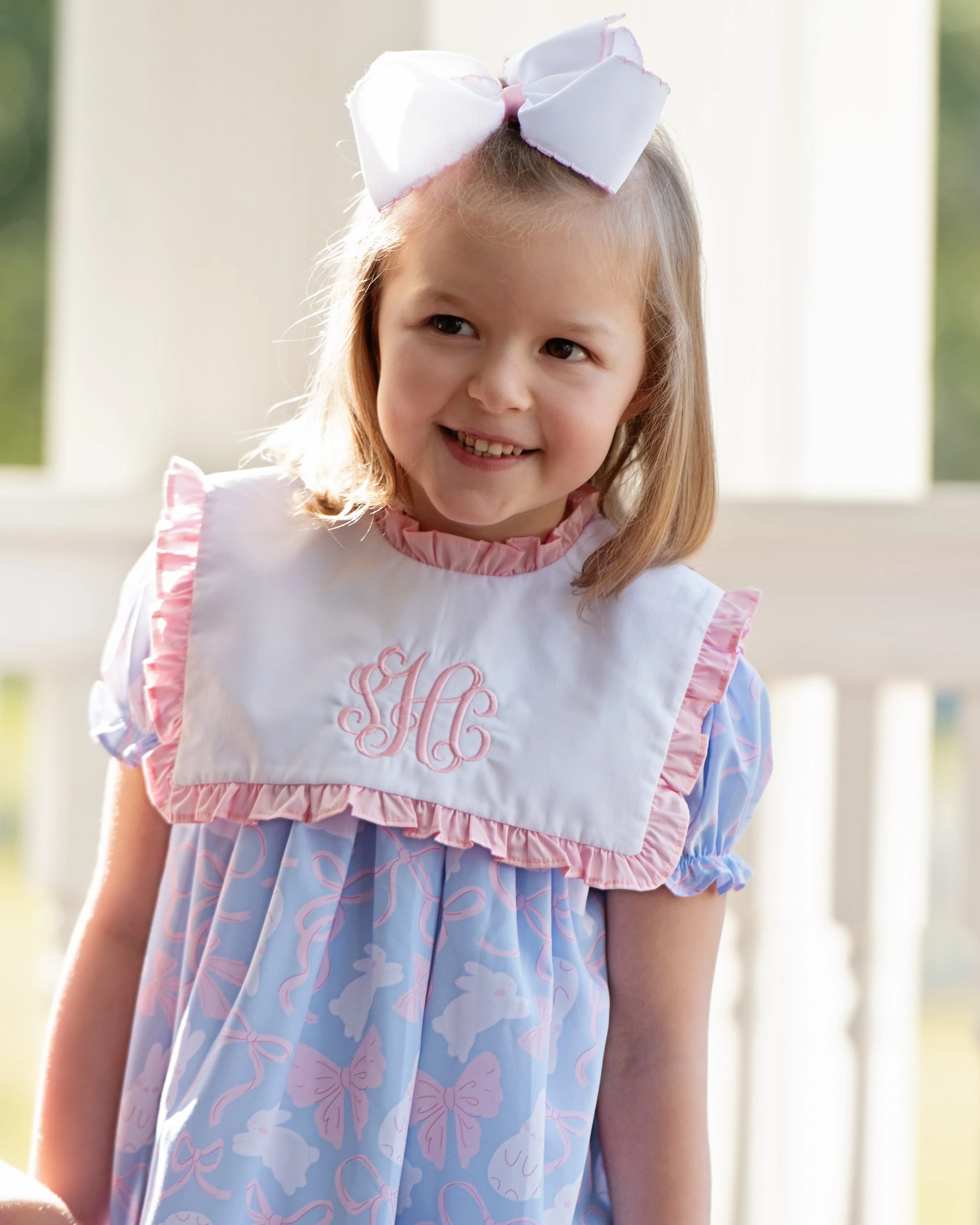 Blue Bunny And Bow Dress - Image 2