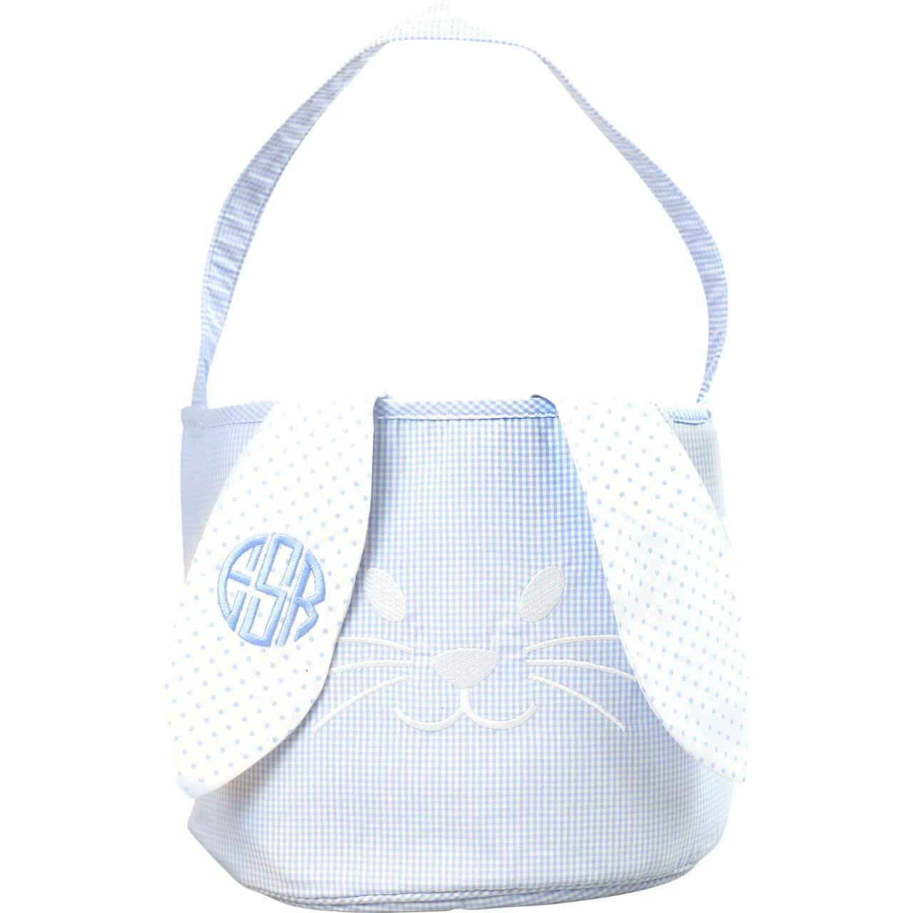 Blue Bunny Ears Easter Basket