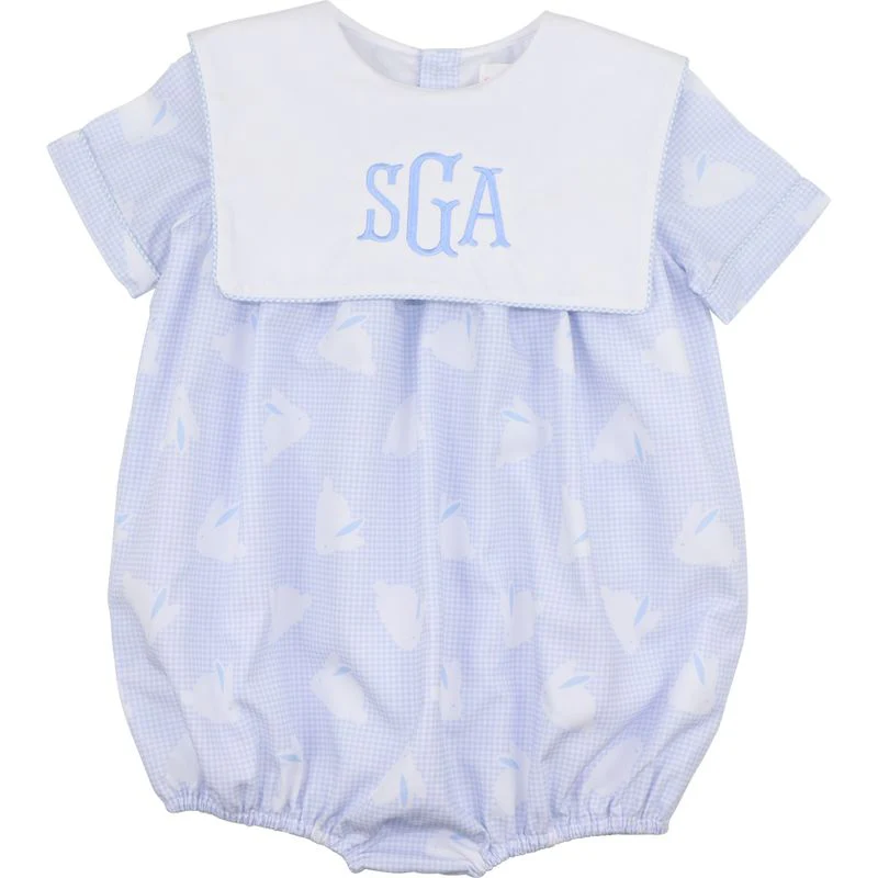 Blue Bunny Print Bubble
