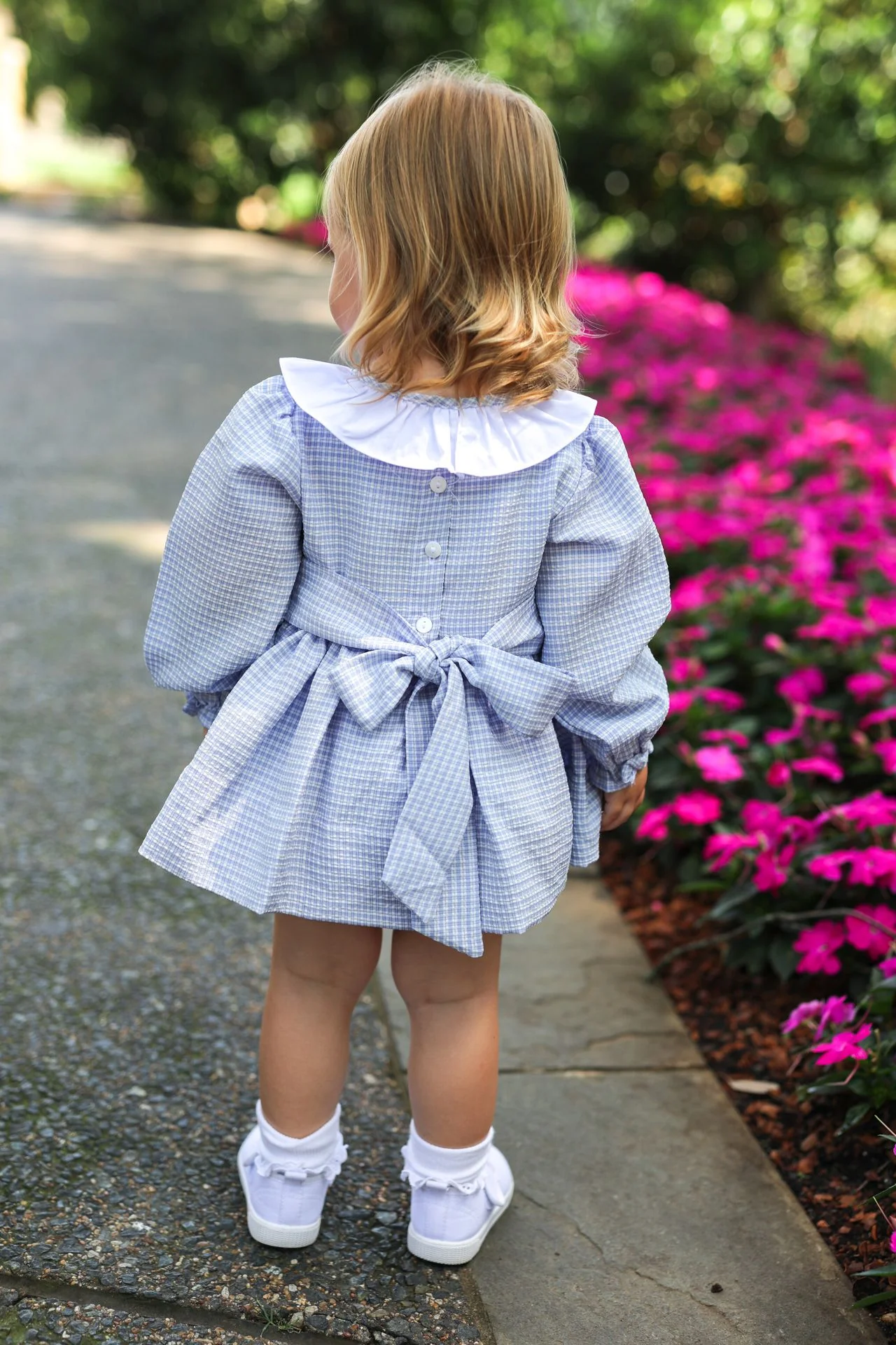 Blue Custom Smocked Diaper Set - Image 3