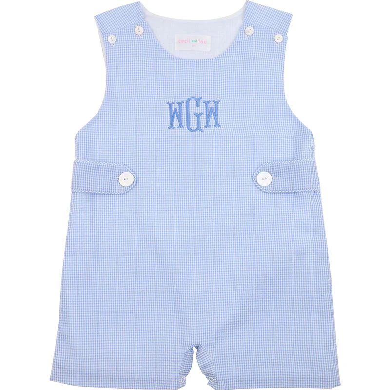 Blue Gignham Seersucker Jon Jon