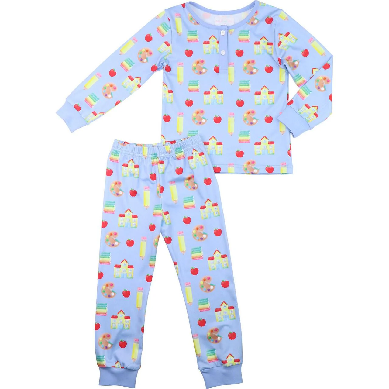 Blue Back To School Pajamas