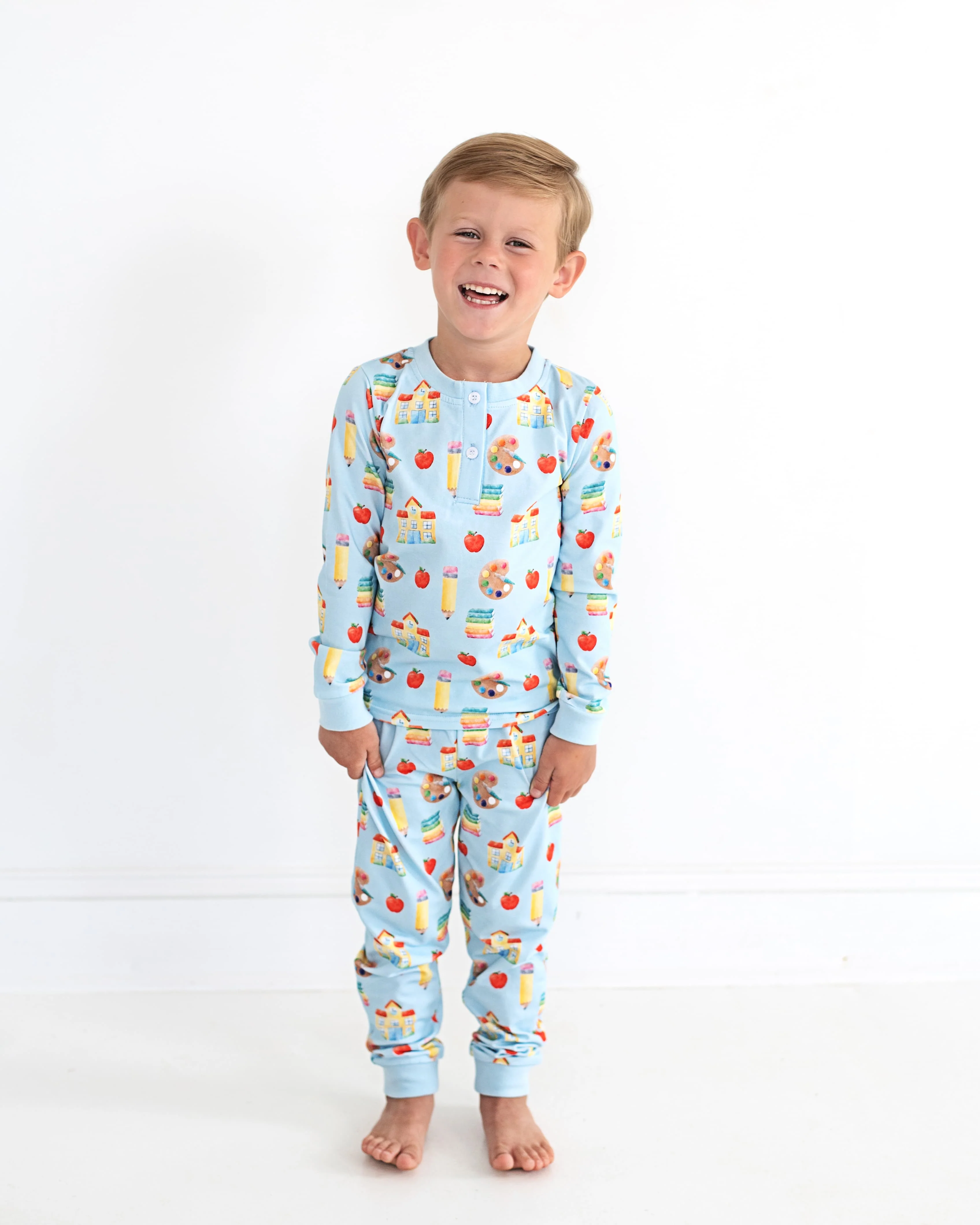 Blue Back To School Pajamas - Image 2