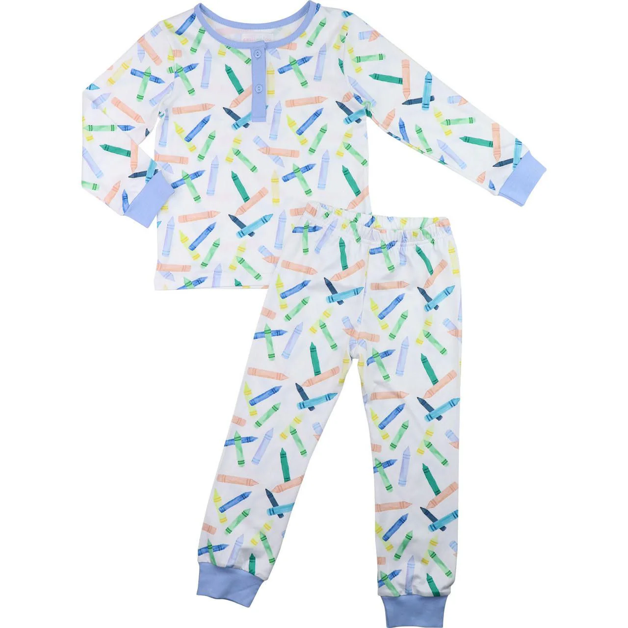 Blue Crayon Pajamas