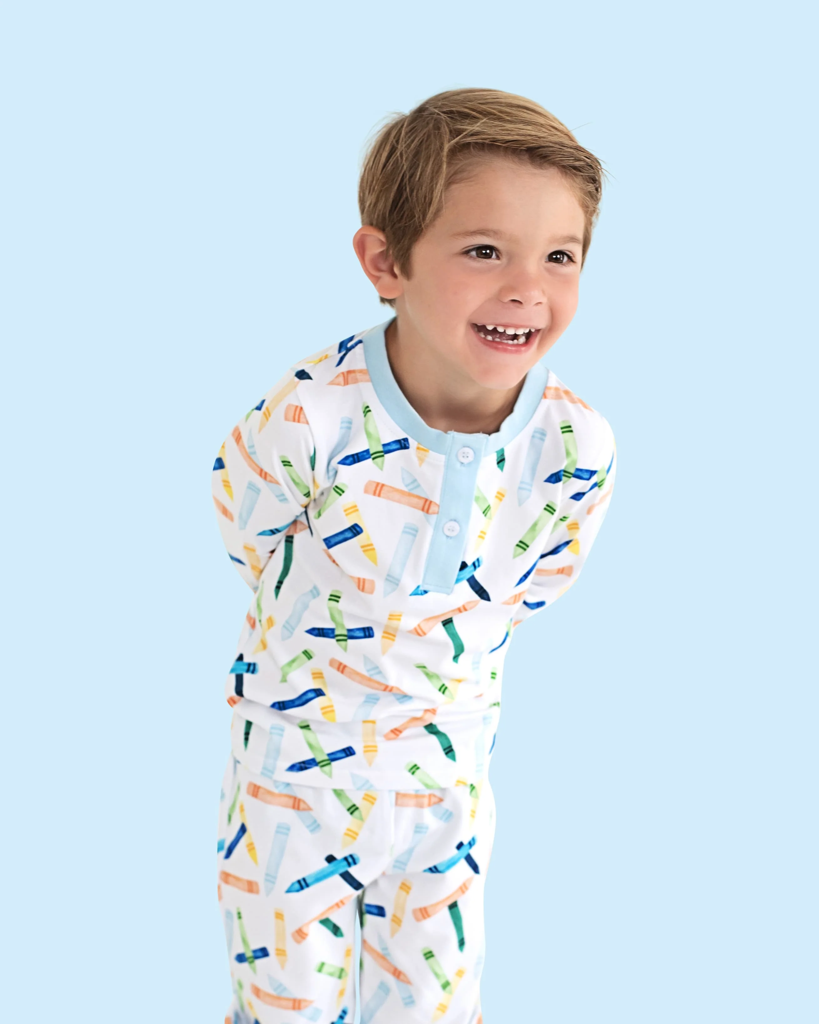 Blue Crayon Pajamas - Image 2