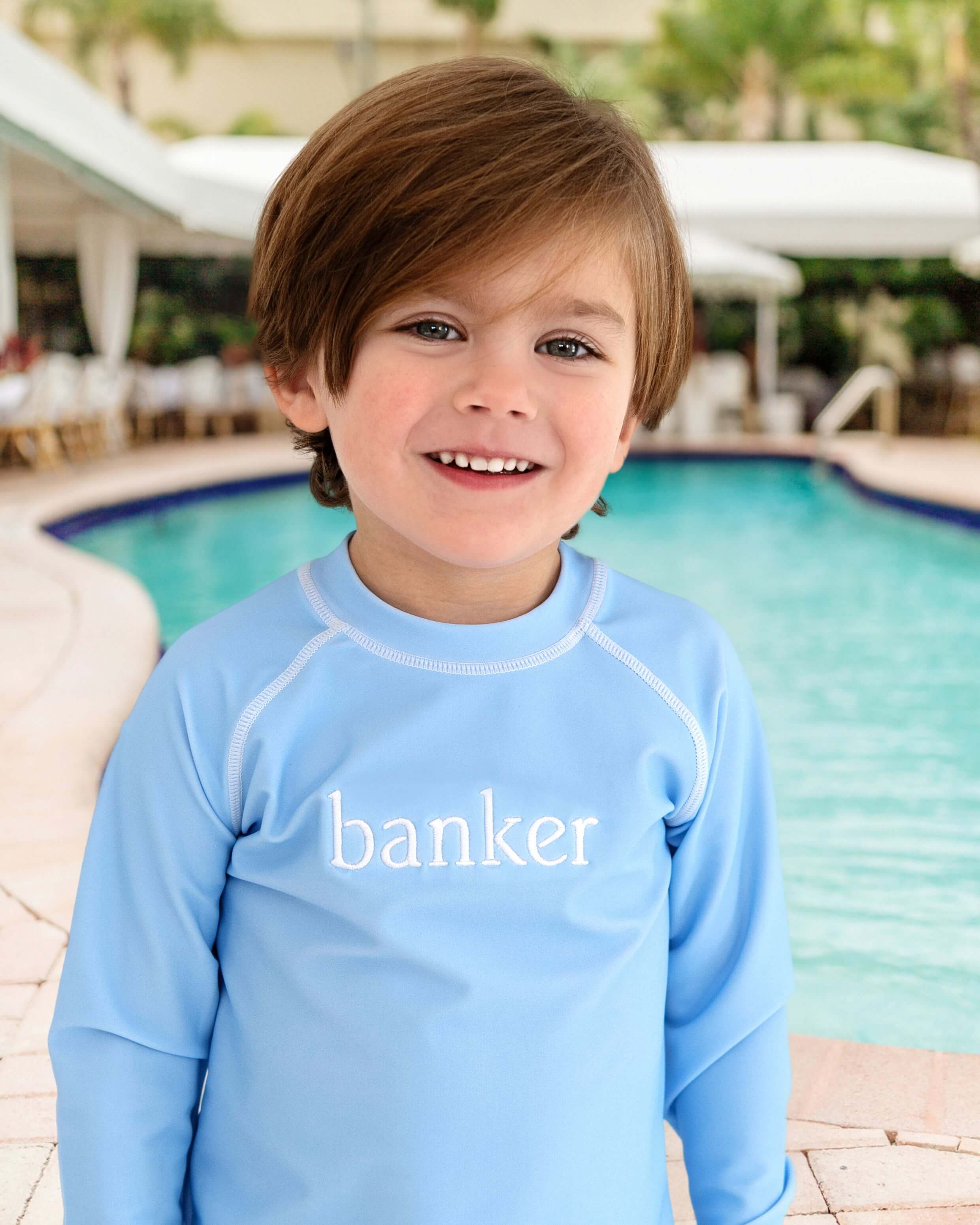 Blue Lycra Rashguard - Image 2
