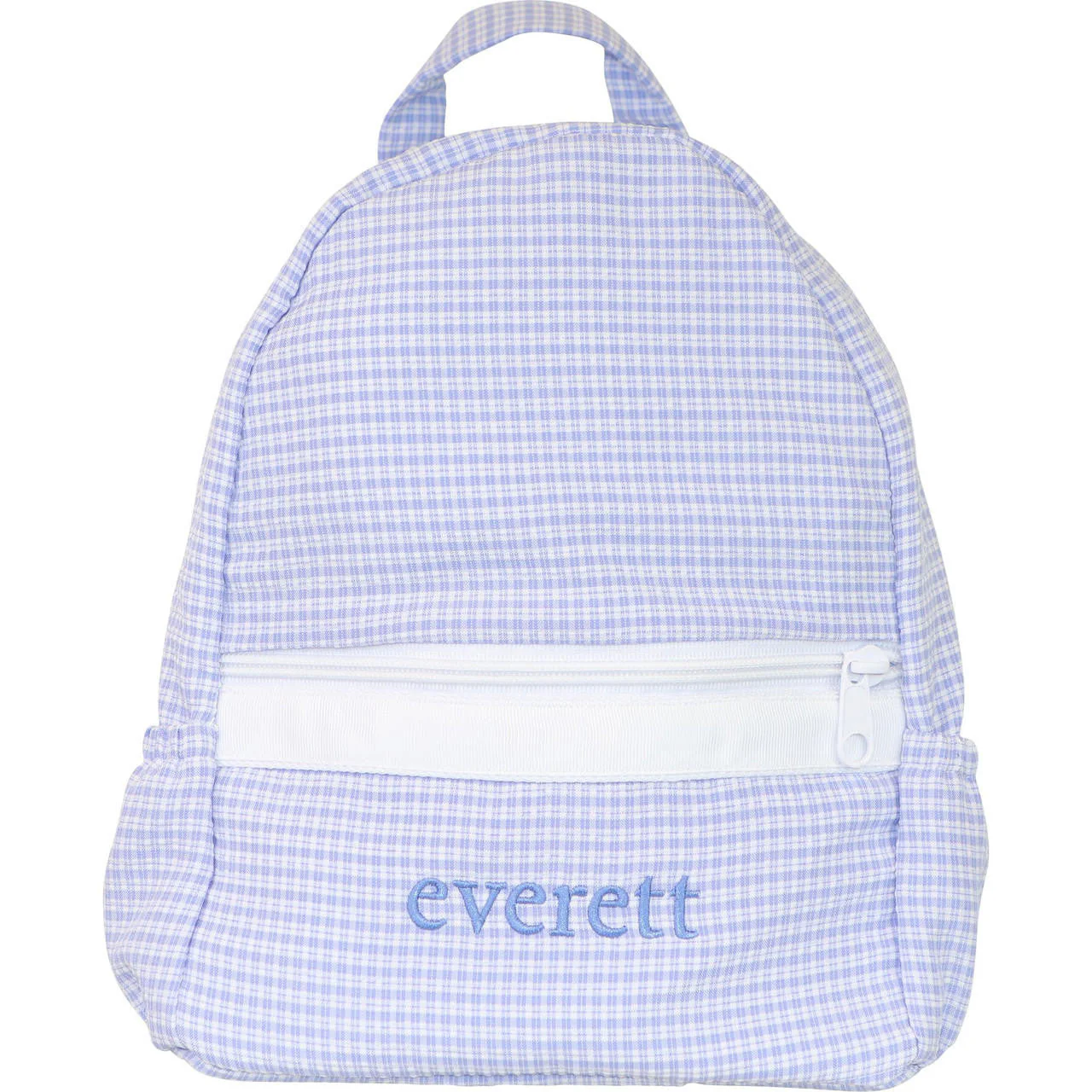 Blue Mini Plaid Backpack