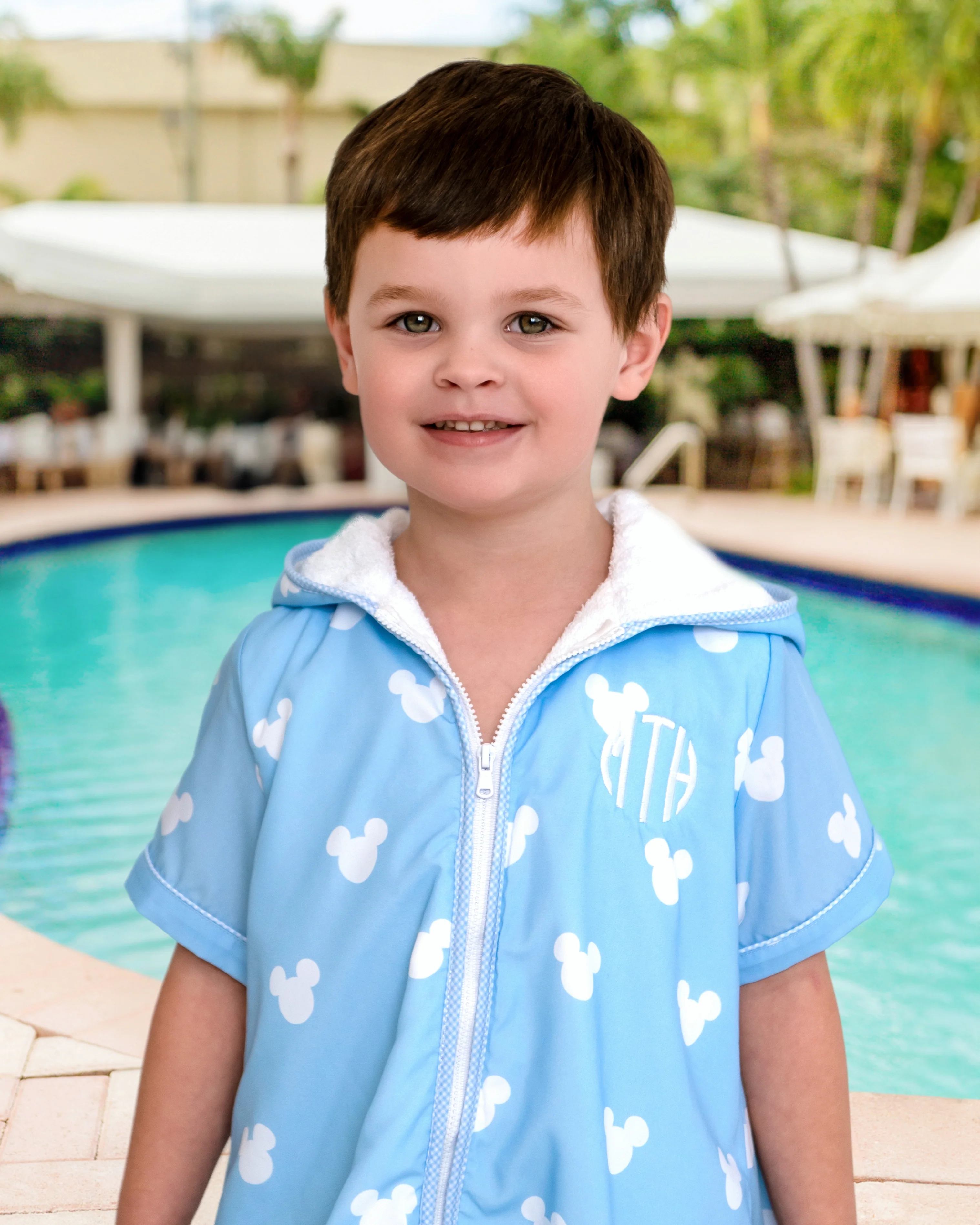Blue Mouse Ears Print Coverup - Image 4