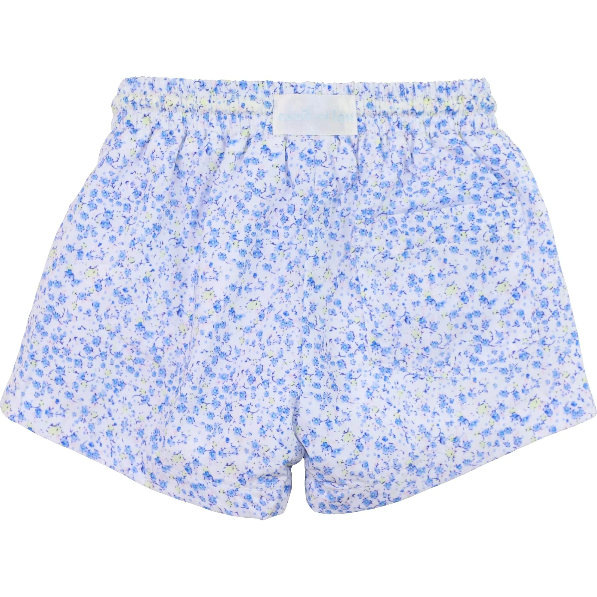 Blue Petite Floral Swim Trunks - Image 2