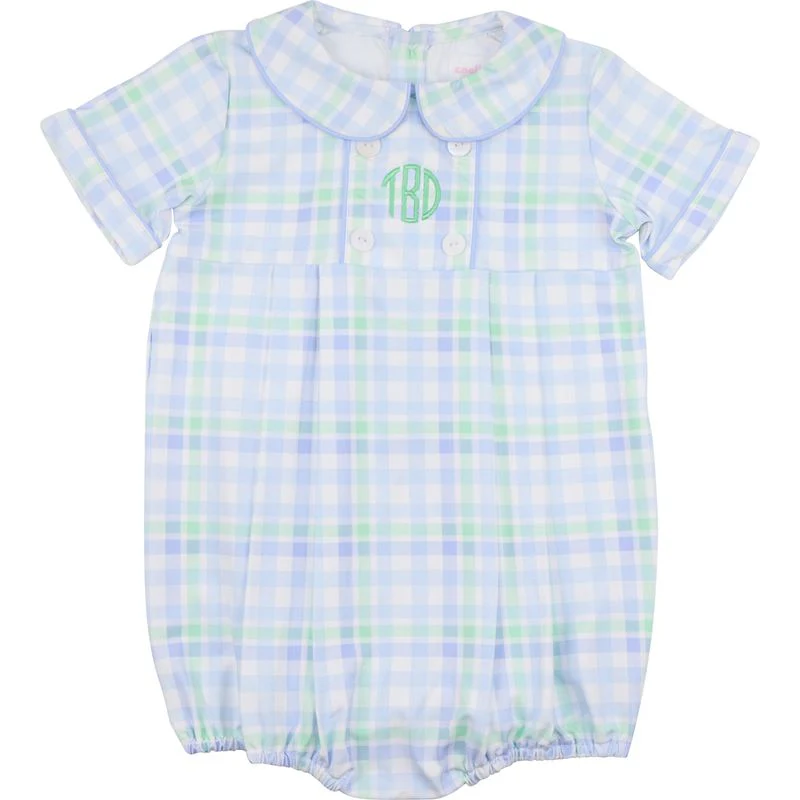 Blue Plaid Bubble