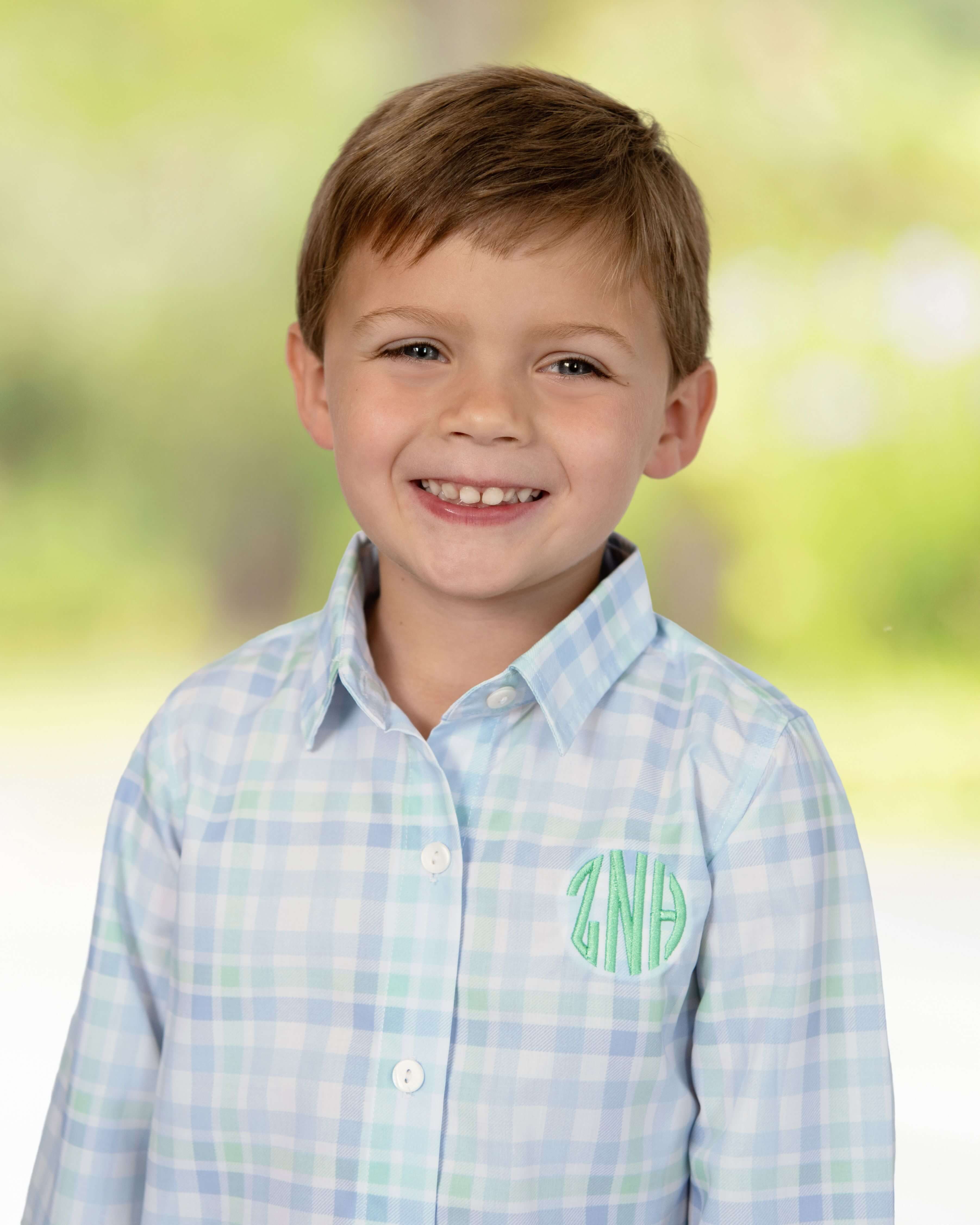 Blue Plaid Button Down Shirt - Image 2