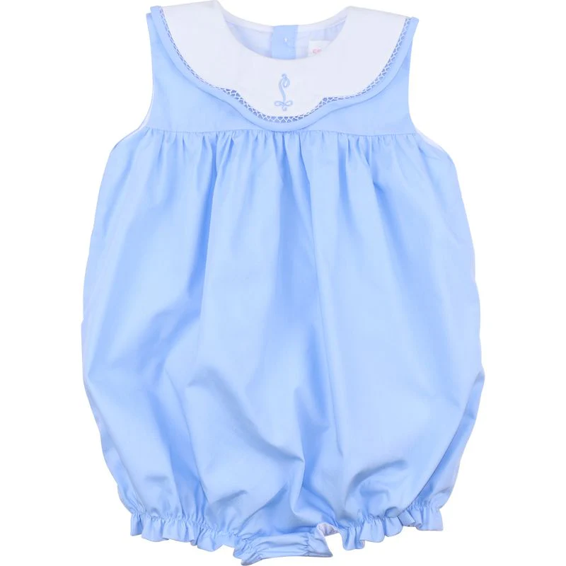 Blue Scalloped Collar Bubble