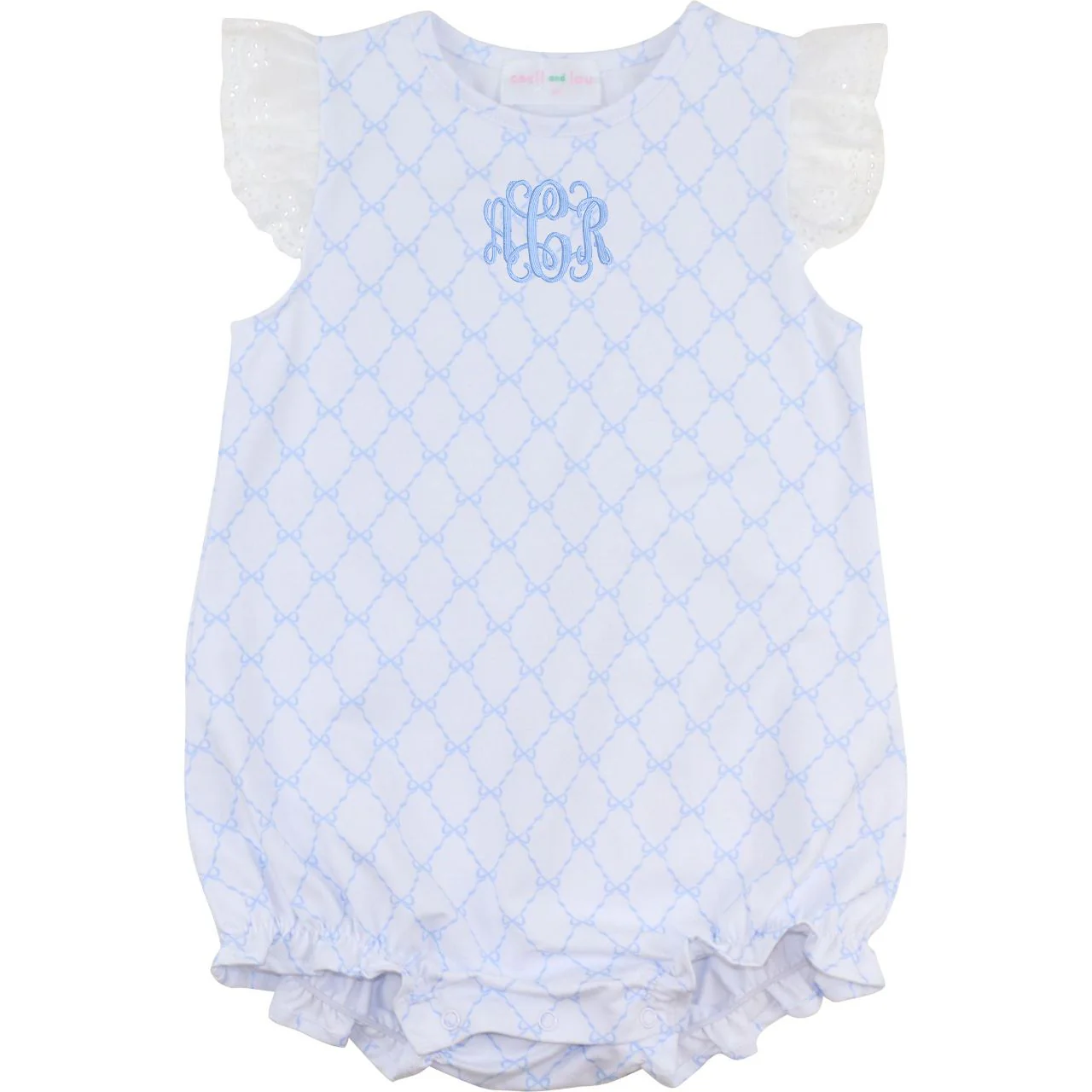 Blue Trellis Knit Bubble