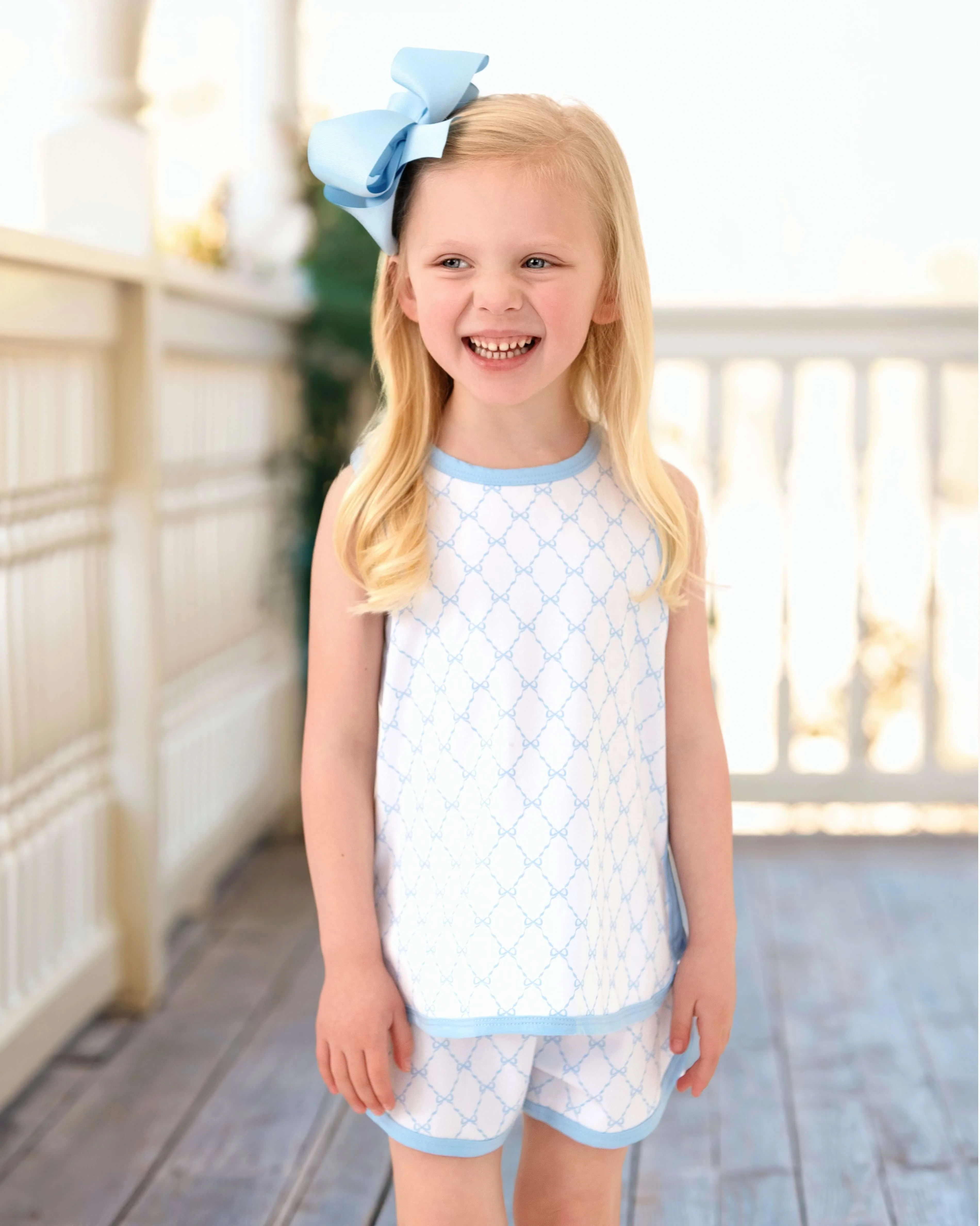 Blue Trellis Knit Play Set - Image 2
