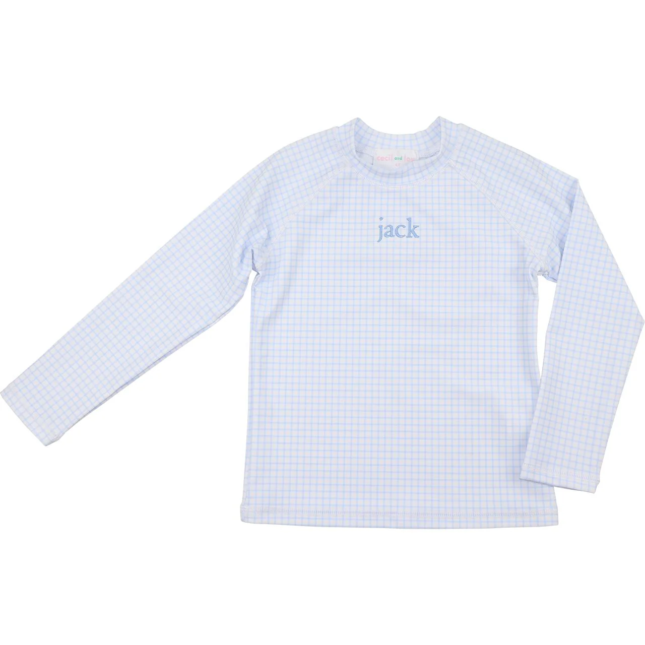 Blue Windowpane Rashguard