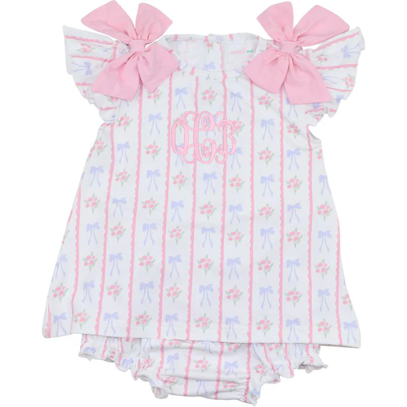 Bouquet Knit Diaper Set