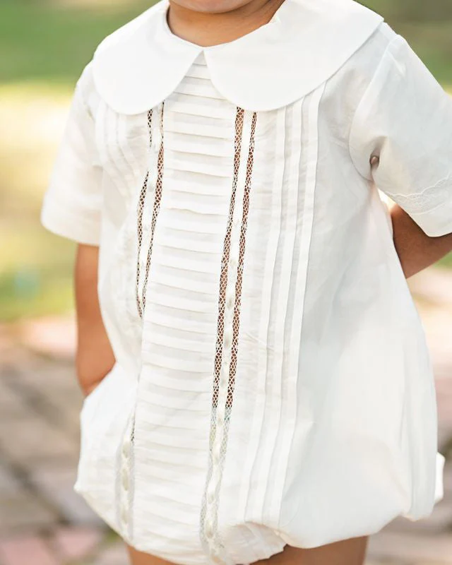 Boy's Ivory Heirloom Bubble - Image 3