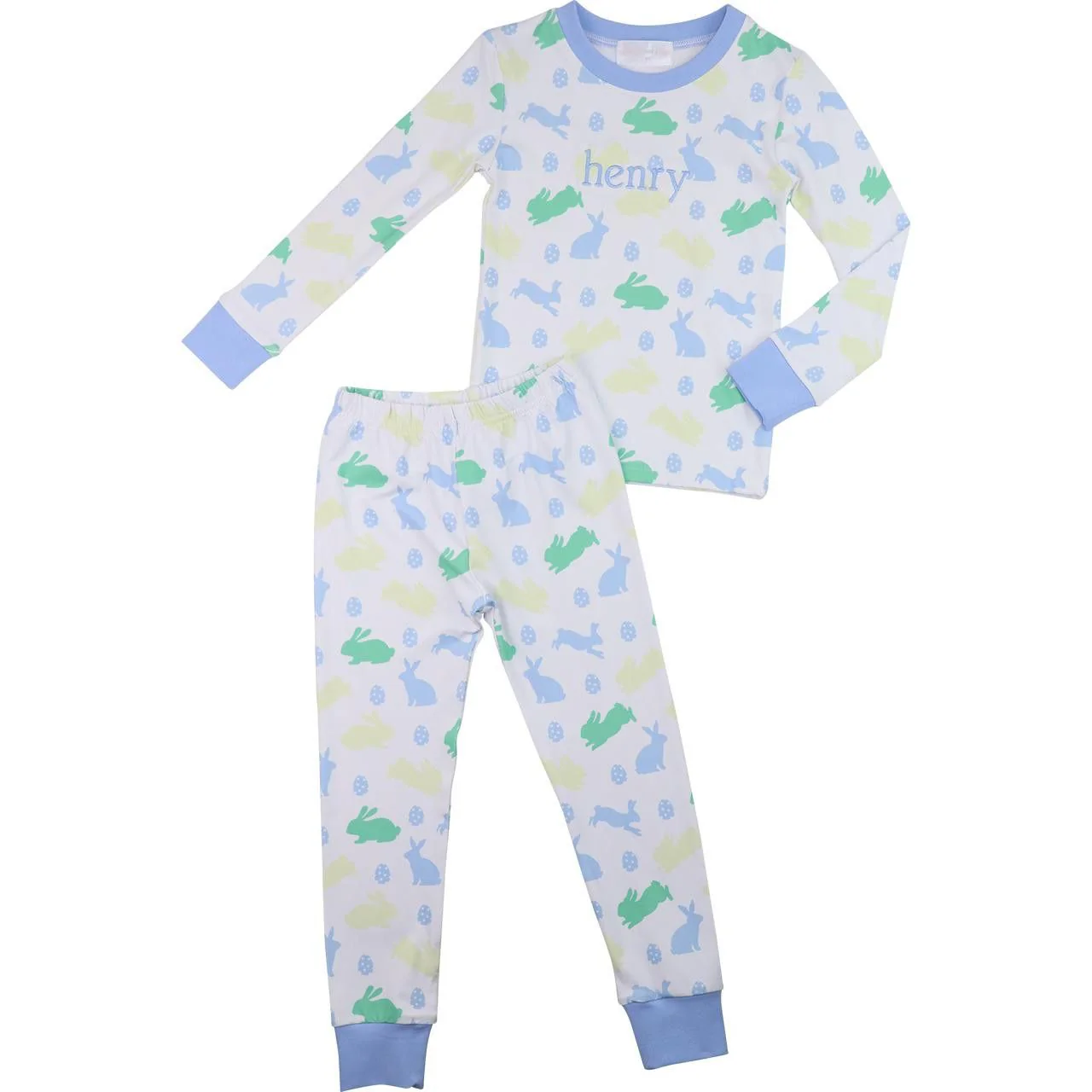Bunnies And Eggs Knit Pajamas