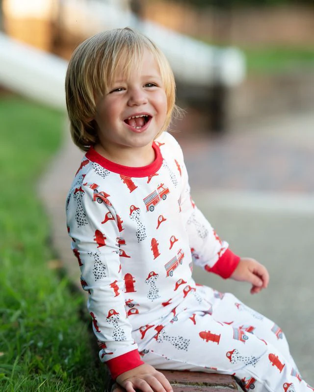 Dalmatian And Firetruck Knit Pajamas - Image 3