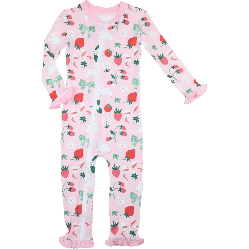 Easter Print Knit Zipper Pajamas - Image 2