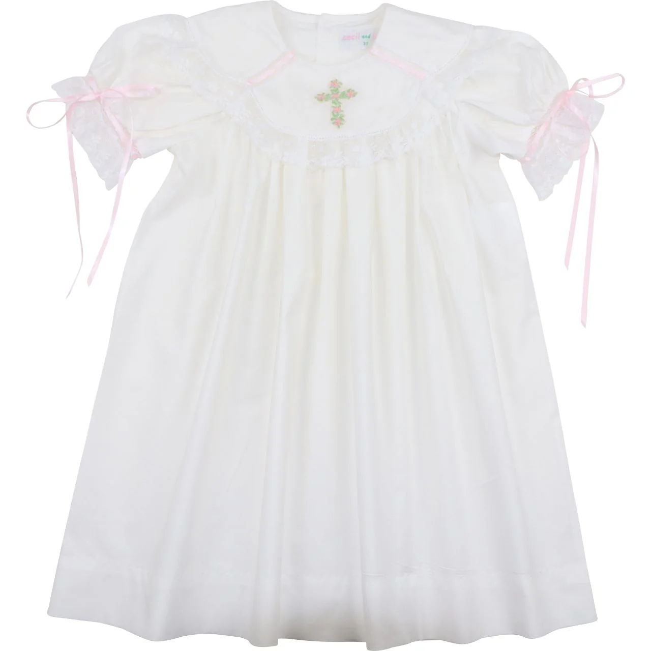Embroidered Cross Heirloom Dress