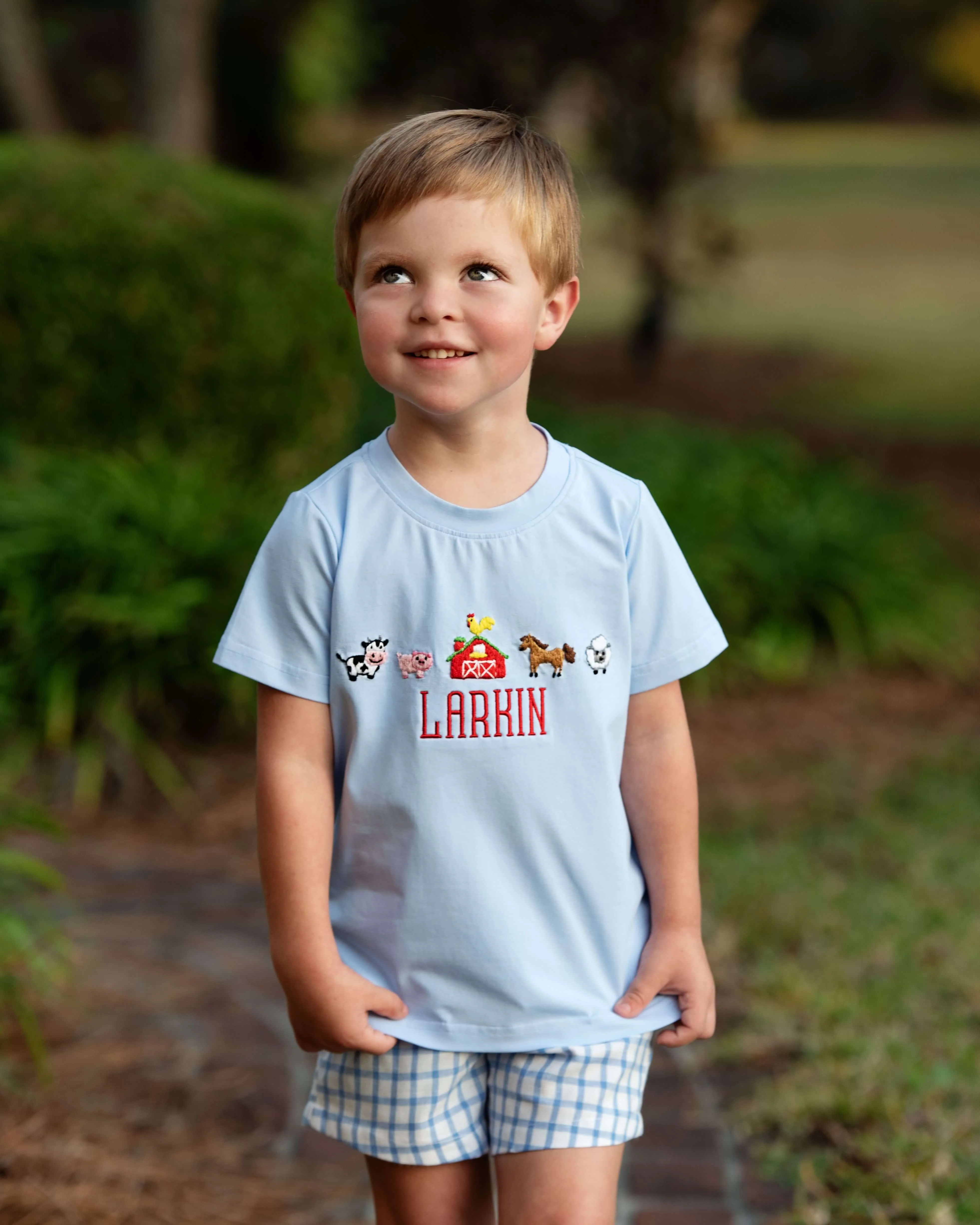 Embroidered Farm Animals Short Set - Image 2