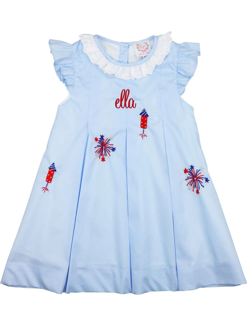 Embroidered Fireworks Dress