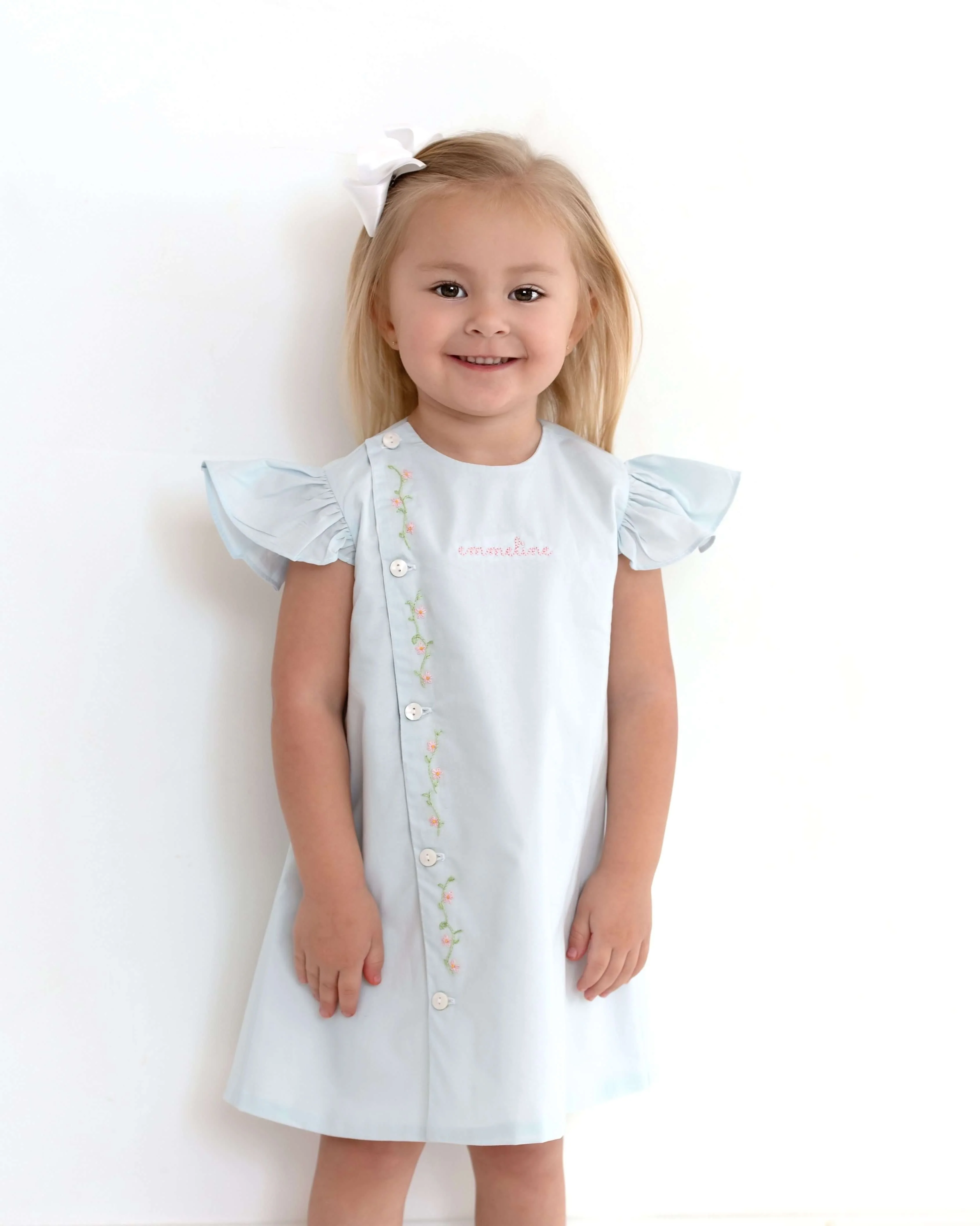 Embroidered Floral Vine Dress - Image 2