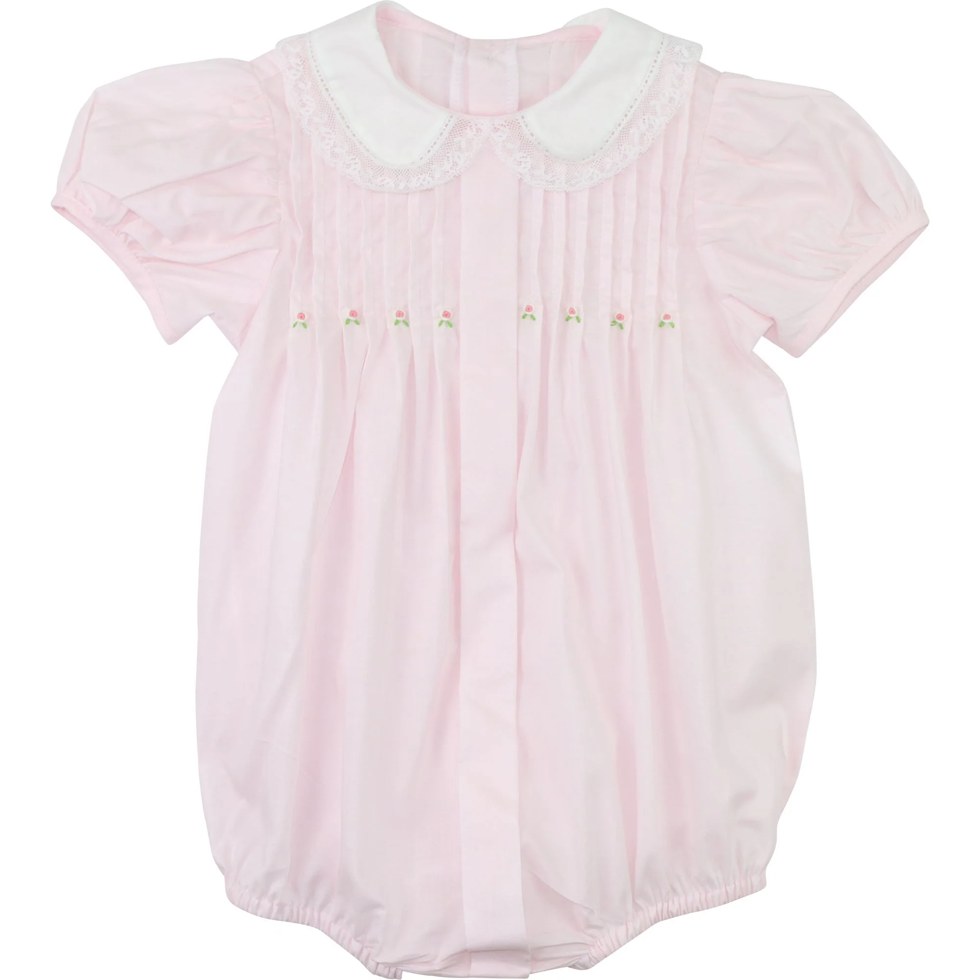 Embroidered Pleated Heirloom Bubble