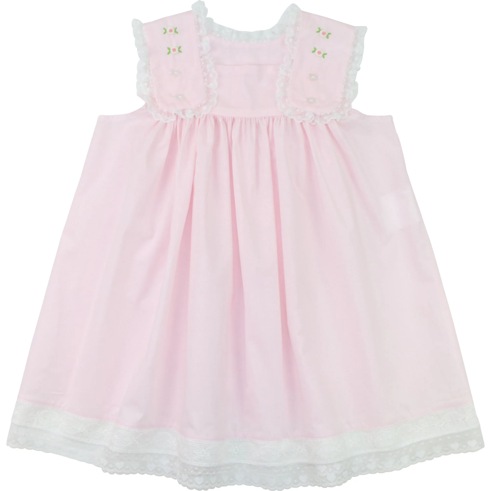 Embroidered Rosebud Heirloom Dress
