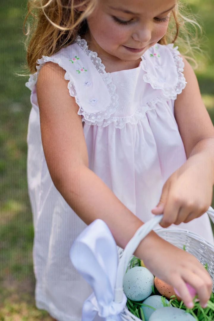 Embroidered Rosebud Heirloom Dress - Image 3