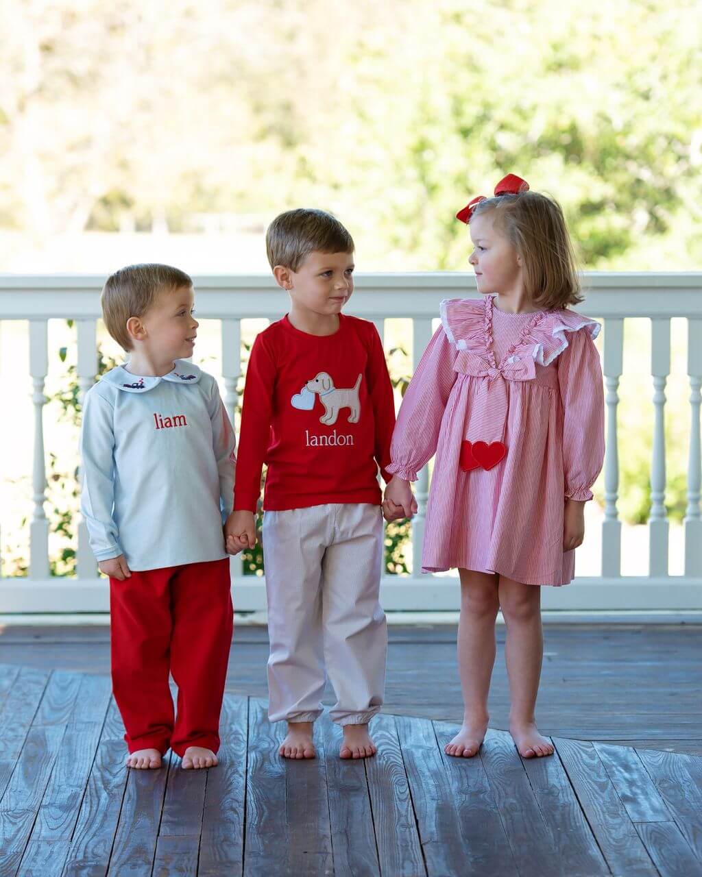 Embroidered Valentine Train Pant Set - Image 2