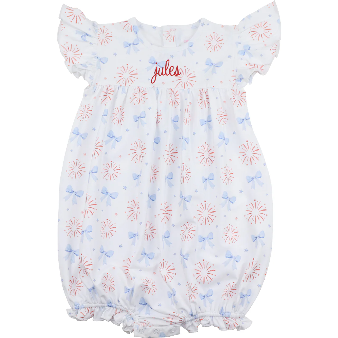 Firework And Bow Knit Bubble