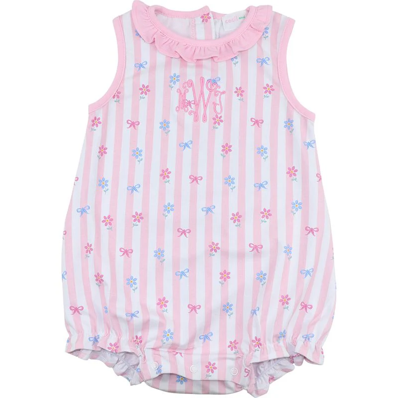 Floral And Bow Knit Bubble