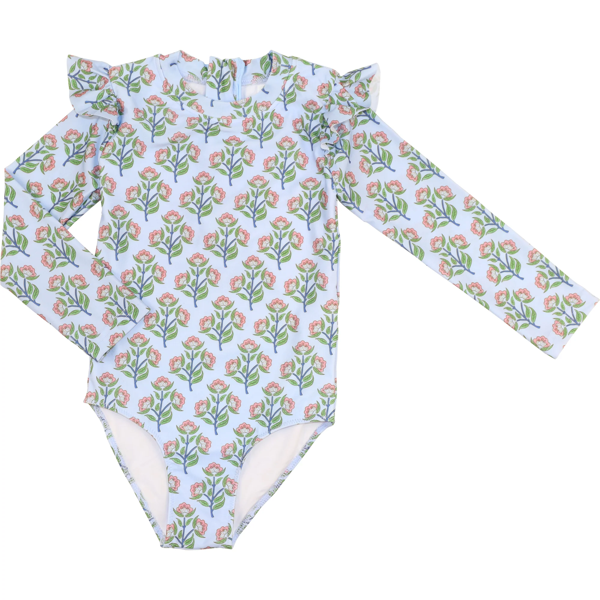 Floral Block Print Swimsuit
