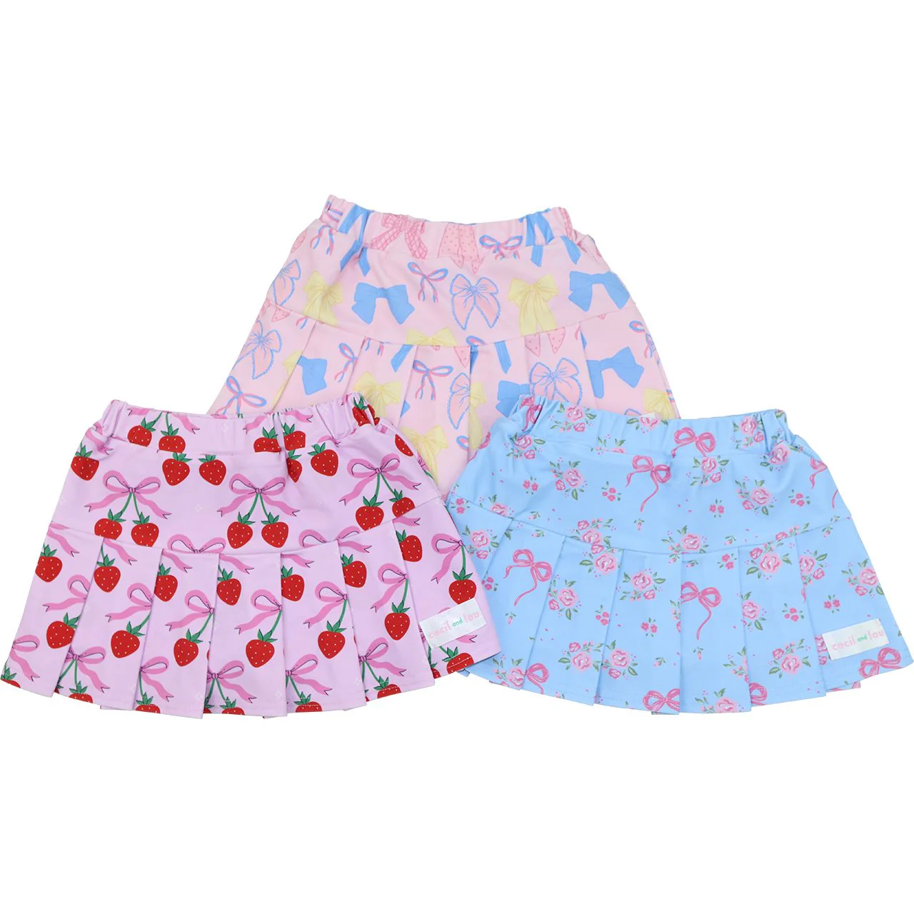 Floral Bow Tennis Skirt - Image 2